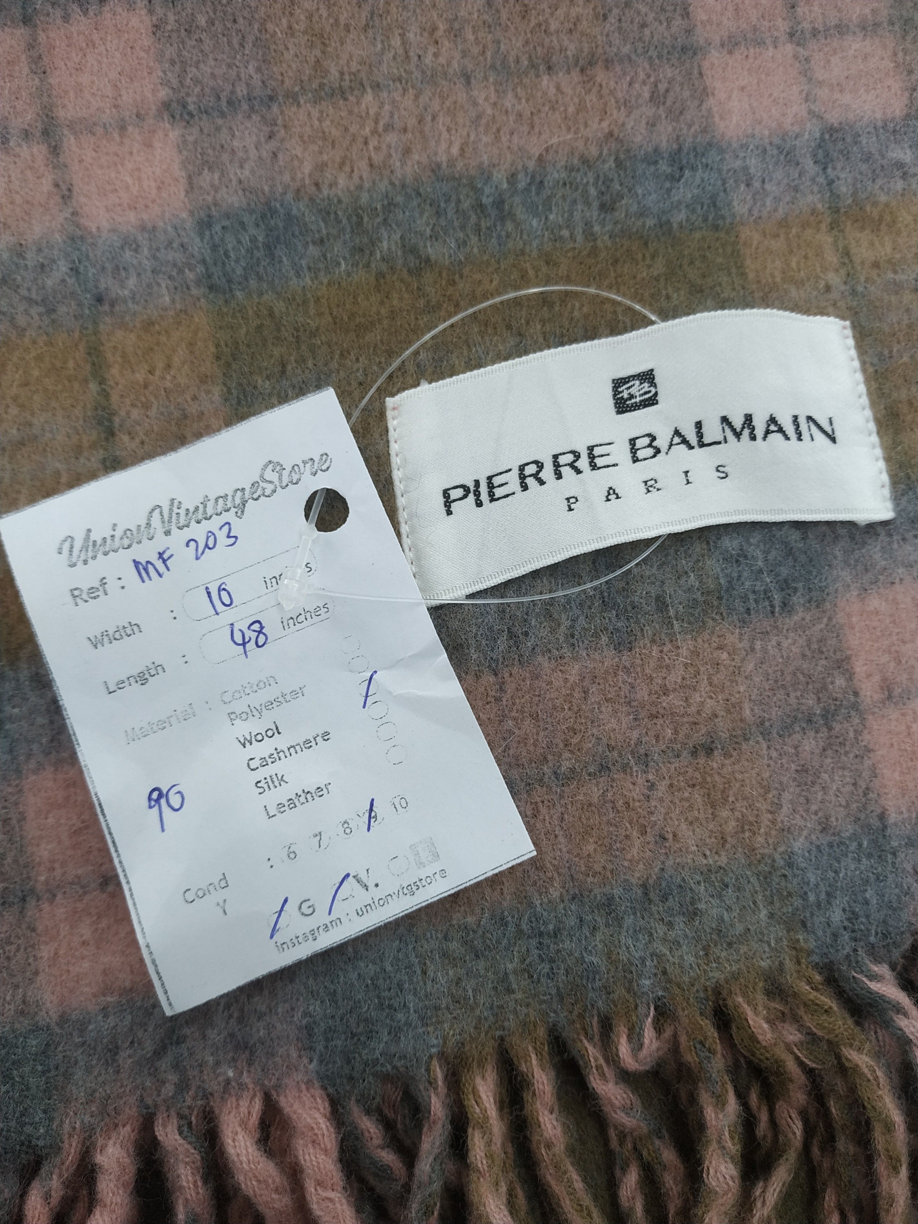 Pierre Balmain Vintage Pierre Balmain Wool Scarf/Muffler/Neckwear MF203 Size ONE SIZE - 5 Thumbnail