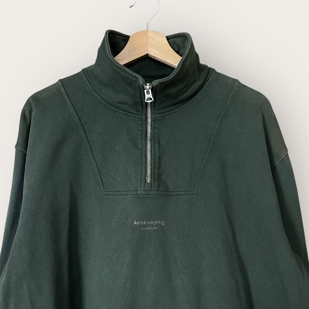Acne Studios Acne Studios Stockholm Half Zip Sweatshirt Size US M / EU 48-50 / 2 - 6 Thumbnail