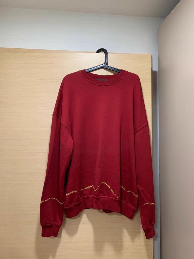 Haider Ackermann Haider Ackermann Gold Thread Embroidered Sweatshirt Size US XS / EU 42 / 0 - 1 Thumbnail