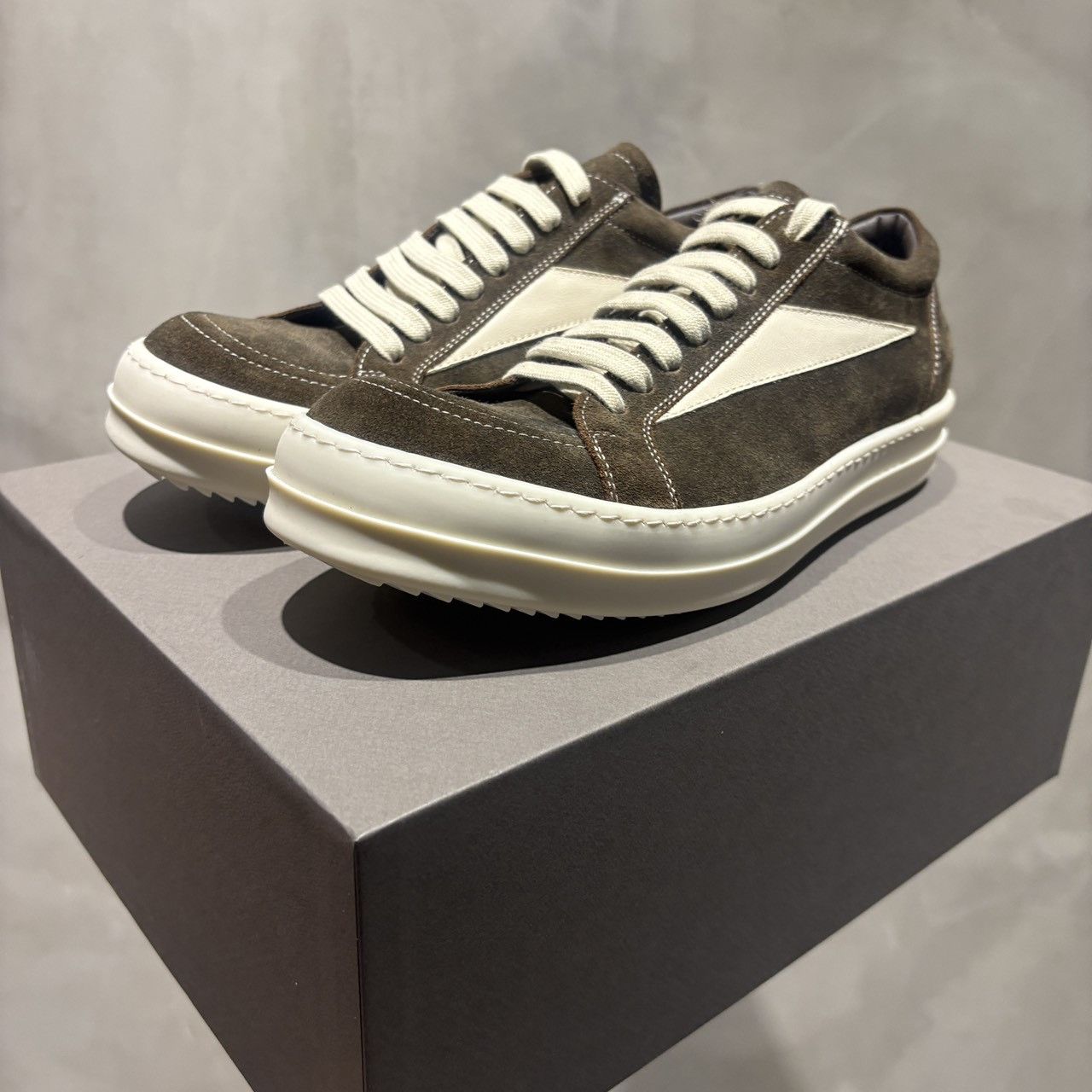 Rick Owens Rick owens suede vintage sneaks vans sz 41 | Grailed