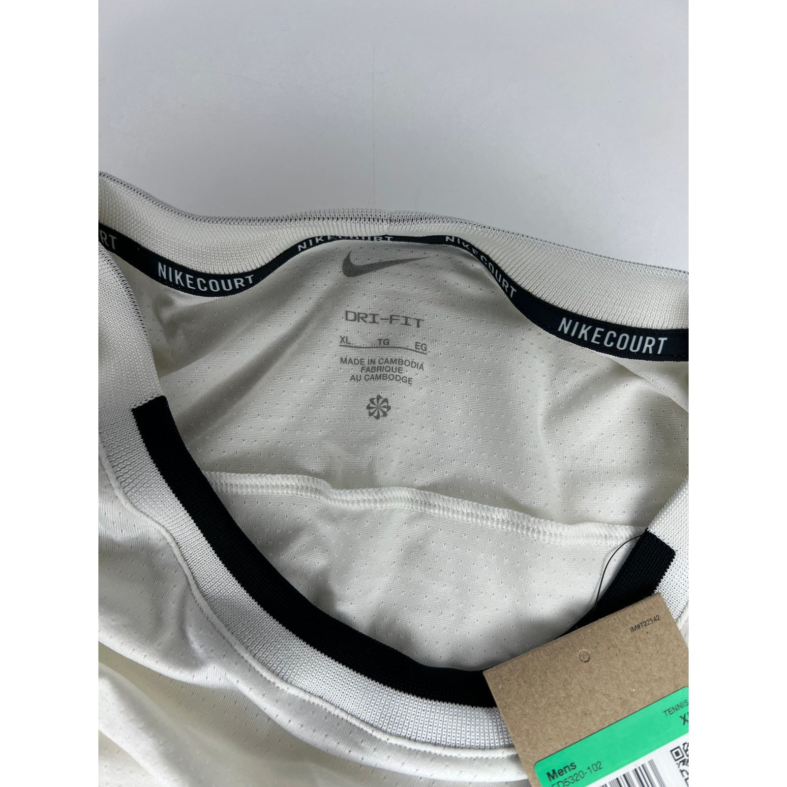 Nike Nike Court advantage Dri-FIT Tennis Shirt White Size US XL / EU 56 / 4 - 6 Thumbnail