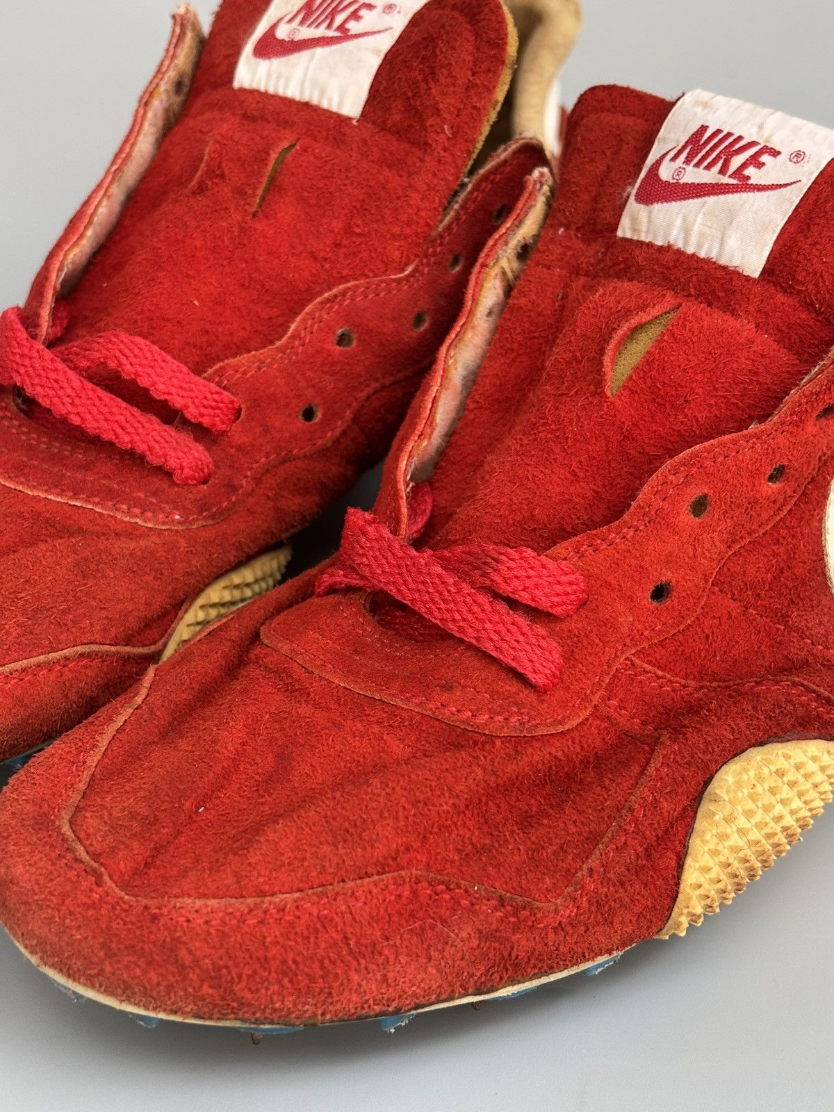 Nike Collector’s Piece! 1980s Nike Americas Track Suede Spikes Size US 7 / EU 40 - 9 Thumbnail
