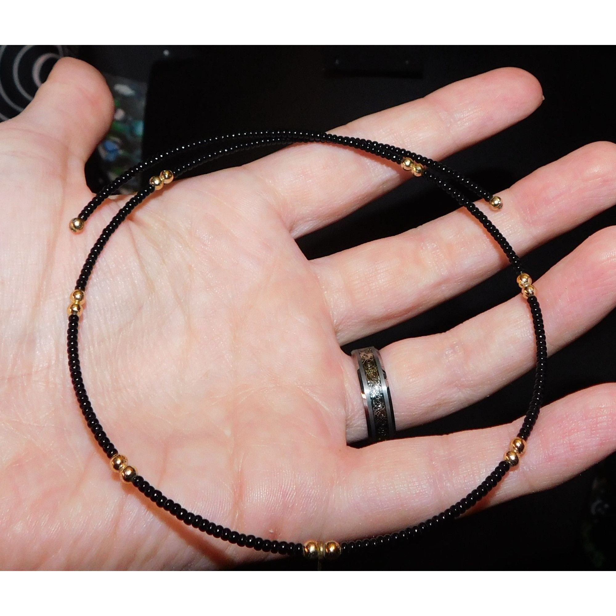 Other Minimalist Gothic Beaded Spring Necklace Size ONE SIZE - 4 Thumbnail