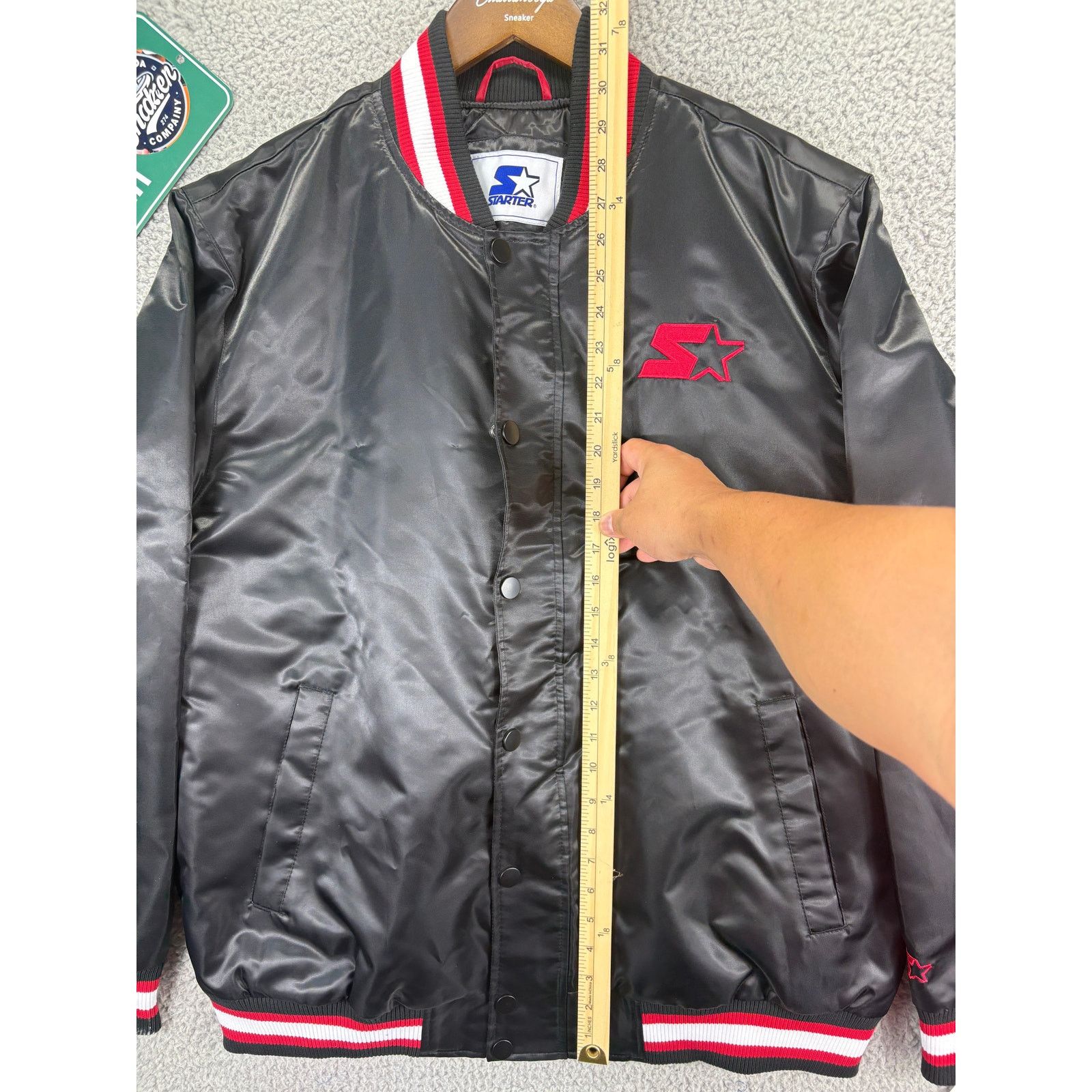 NFL Starter Retro Satin Varsity Bomber Jacket Mens Extra Large Size US XL / EU 56 / 4 - 2 Thumbnail
