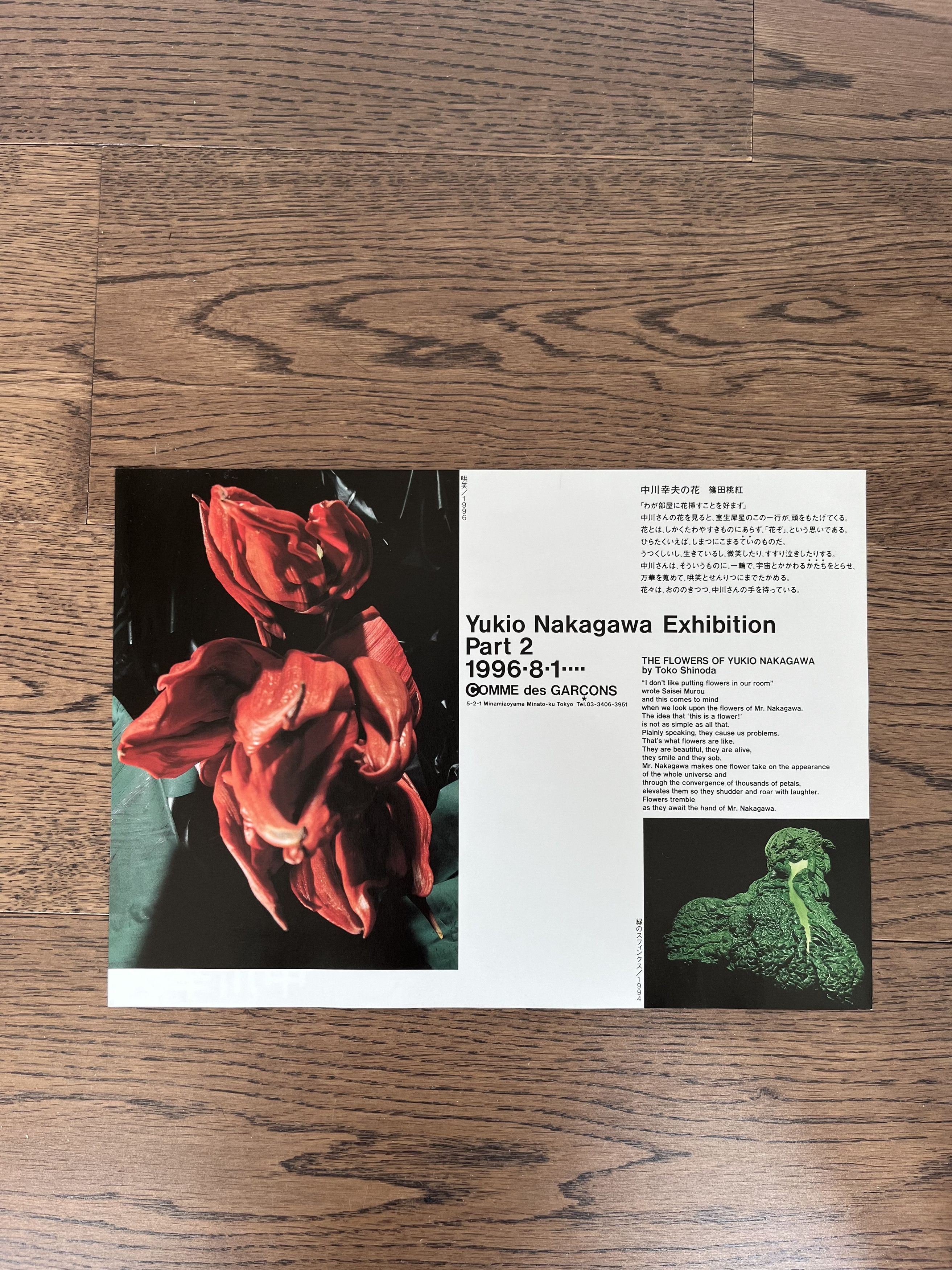 Comme des Garcons 1996 Comme des Garcons x Yukio Nakagawa Small Poster Flyer Size ONE SIZE - 7 Thumbnail