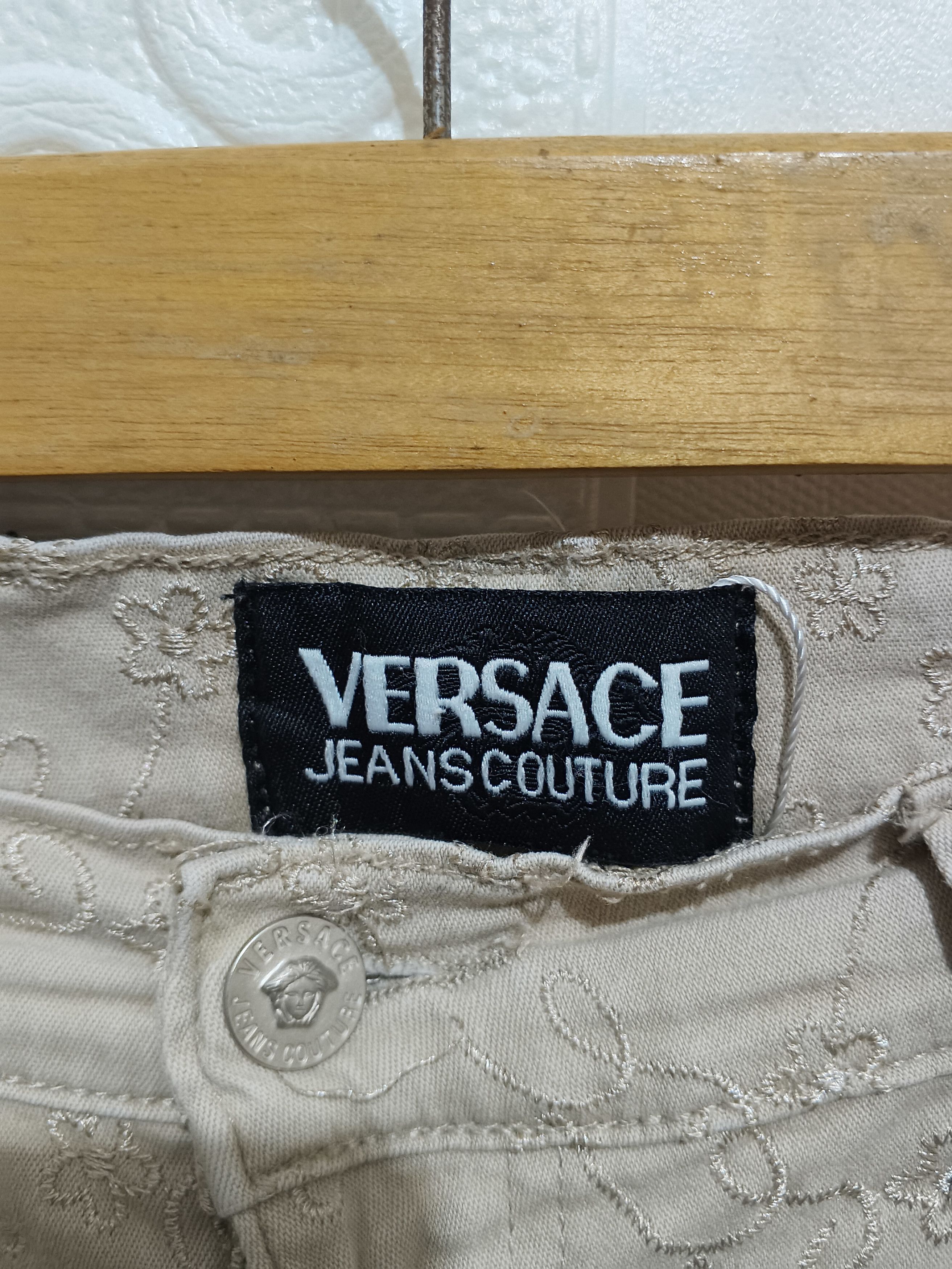 Versace Jeans Couture 90s Versace Jeans Couture Flower Pattern Size 30" / US 8 / IT 44 - 6 Thumbnail