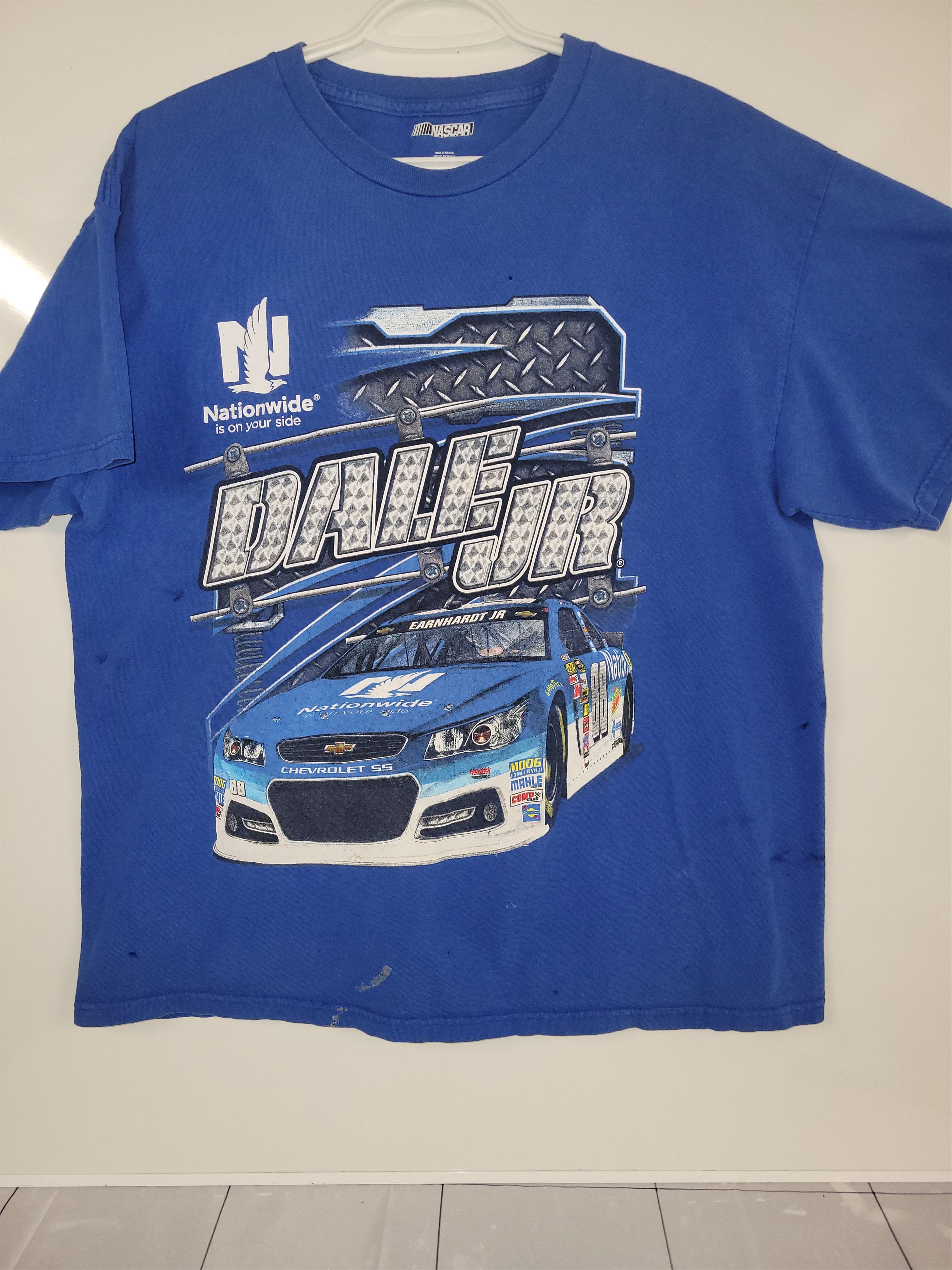 NASCAR Two Dale JR Nascar tshirts, Red and Blue XL Size US XL / EU 56 / 4 - 3 Thumbnail