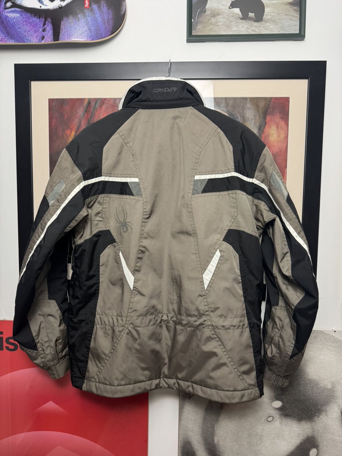 Spyder Spyder X-static Insulat Ski jacket Spiderweb Beige Rare Hype Size US L / EU 52-54 / 3 - 3 Thumbnail