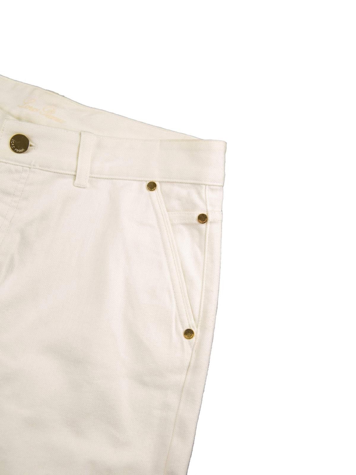 Loro Piana Loro Piana Mens White Denim Shorts 44 White Size US 44 / EU 60 - 2 Thumbnail