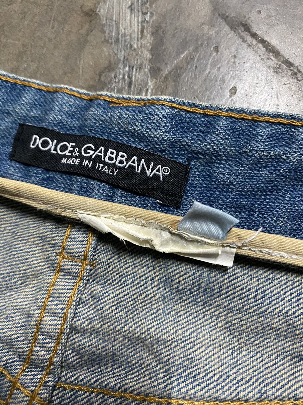 Dolce & Gabbana × Hysteric Glamour × If Six Was Nine Dolce & Gabbana Made in Italy Trash Distressed Denim @act233 Size US 33 - 17 Thumbnail