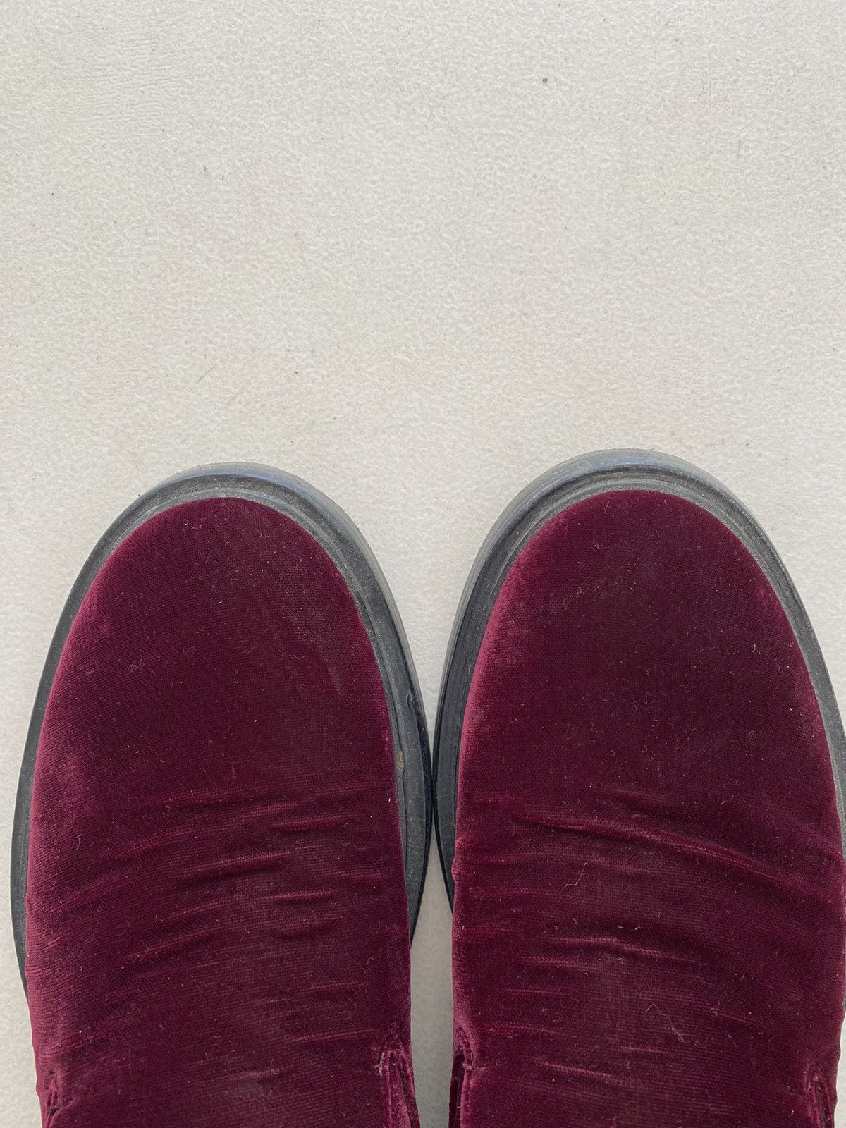 Balenciaga 17SS red velvet slip on loafers Size US 11 / EU 44 - 10 Thumbnail
