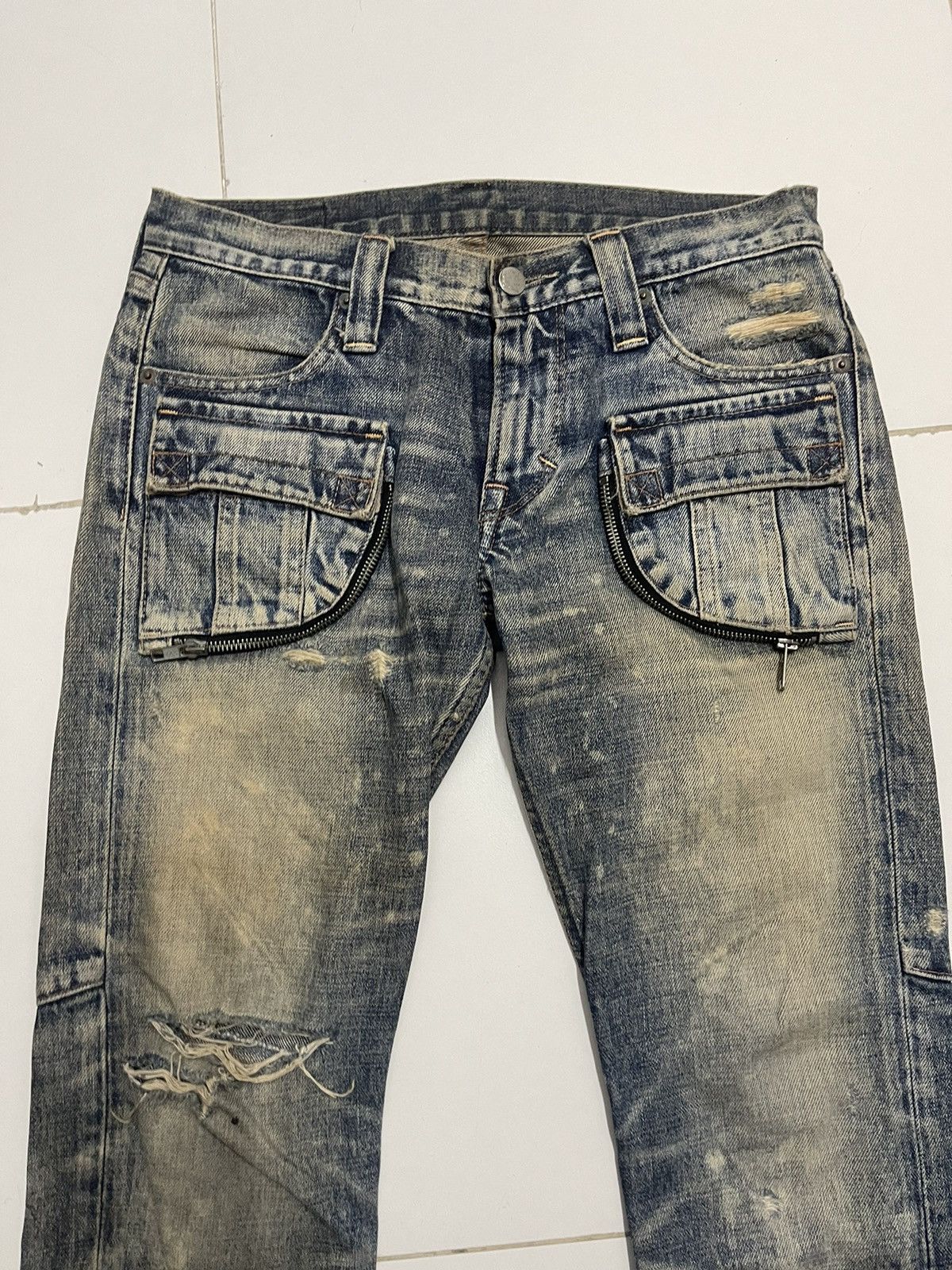 Japanese Brand Vintage Streetwear Tornado Mart Punk Inspired Jeans Size US 29 - 2 Thumbnail