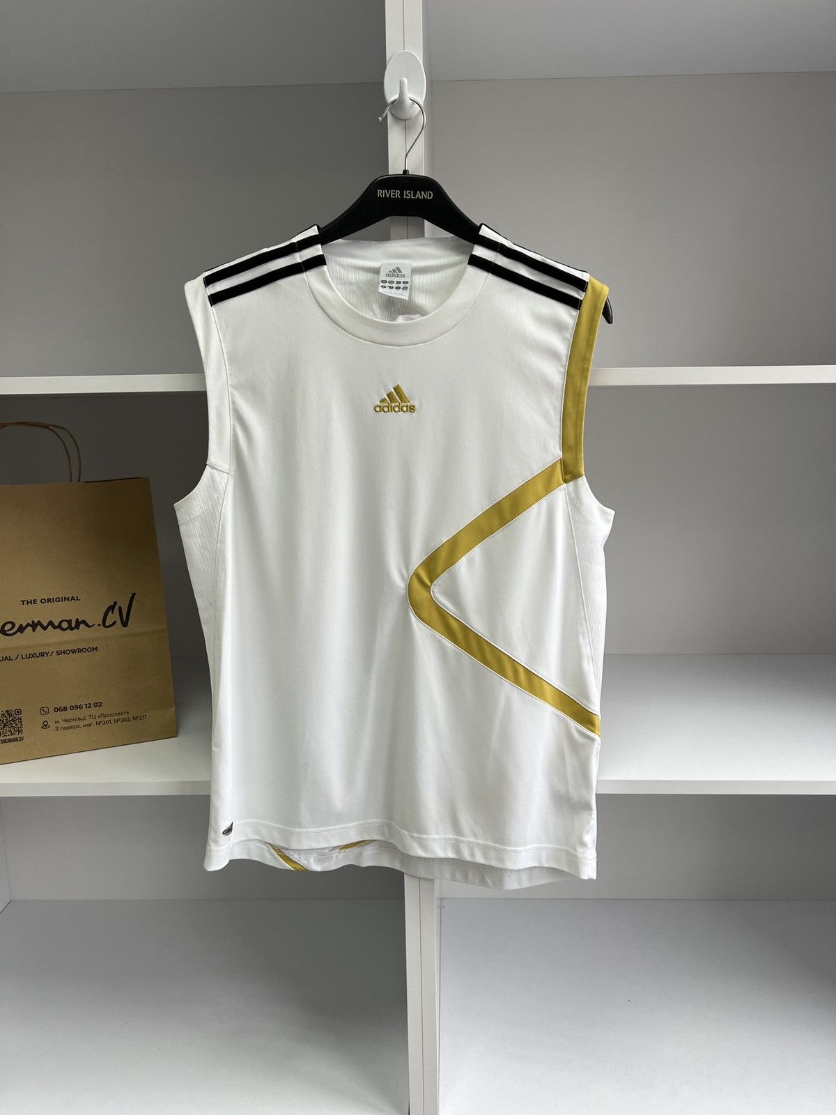 Adidas × Vintage Vintage Adidas Sleeveless Jersey Size US M / EU 48-50 / 2 - 4 Thumbnail