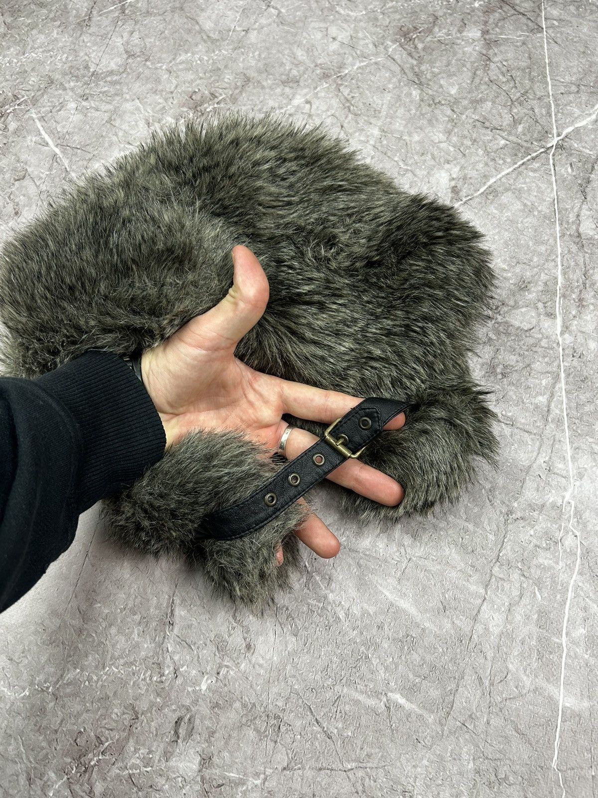 Japanese Brand 90s Japanese Fur Faux Fuzzy Trapper Mohair Ushanka Hat Y2K Size ONE SIZE - 5 Thumbnail