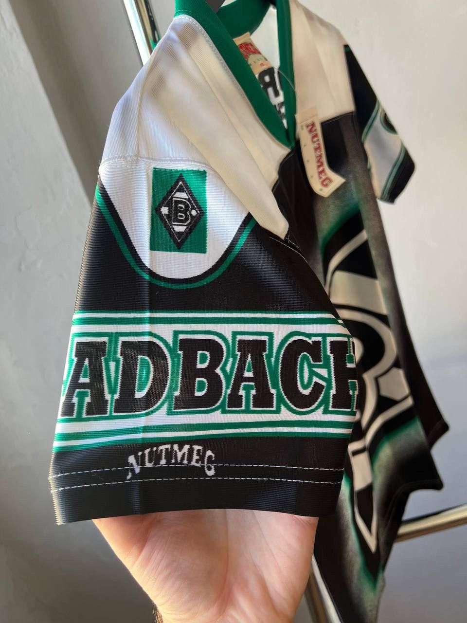 Nutmeg NEW! 90’S BORUSSIA MONCHENGLADBACH DESIGN SOCCER JERSEY YXL Size US XS / EU 42 / 0 - 9 Thumbnail