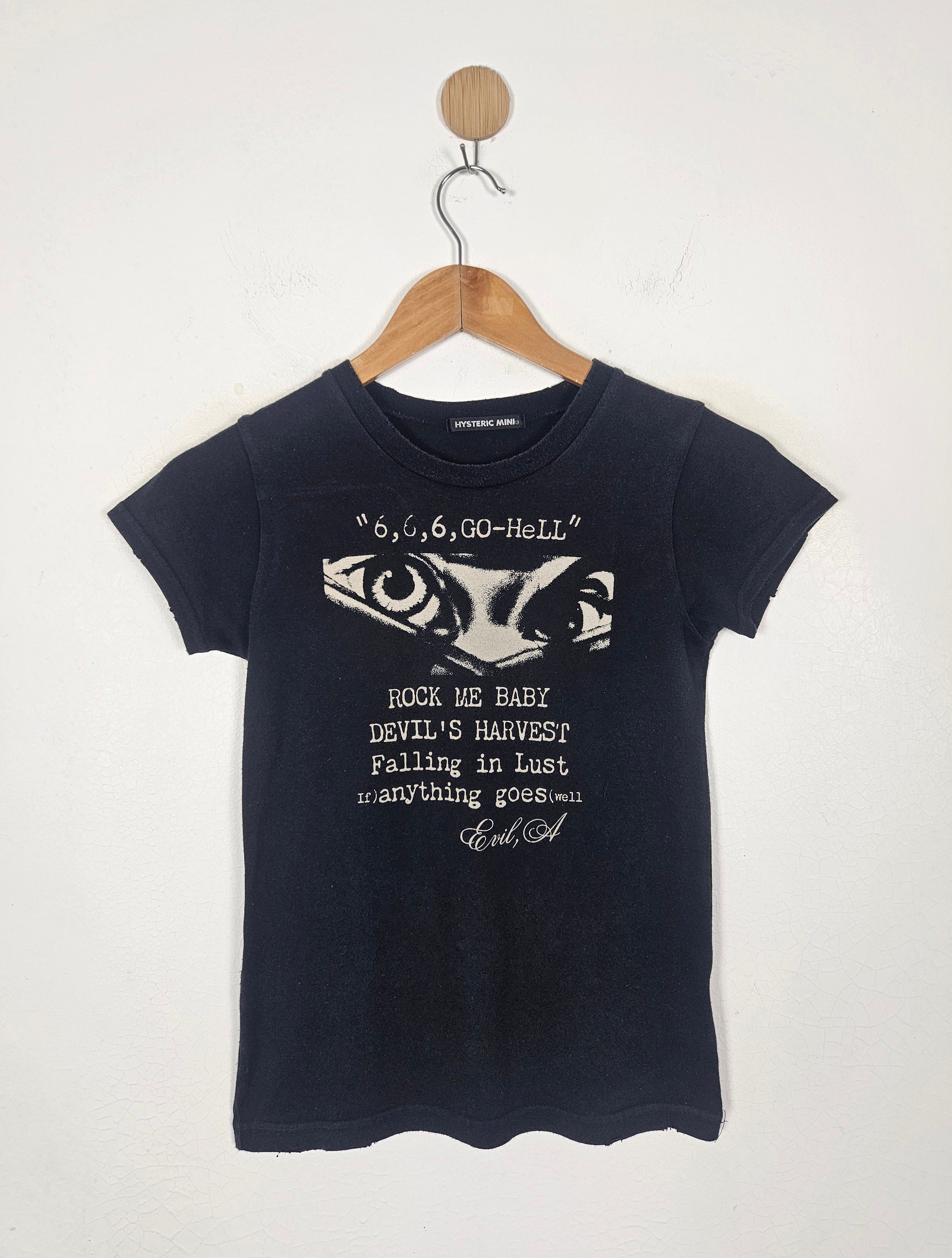 Hysteric Glamour 666 Evil Hell shirt