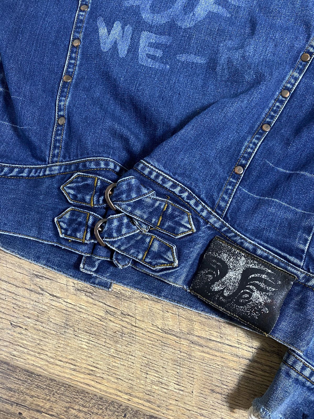 Vintage "WE JUST ANGELS" Denim Jacket Size US L / EU 52-54 / 3 - 8 Thumbnail