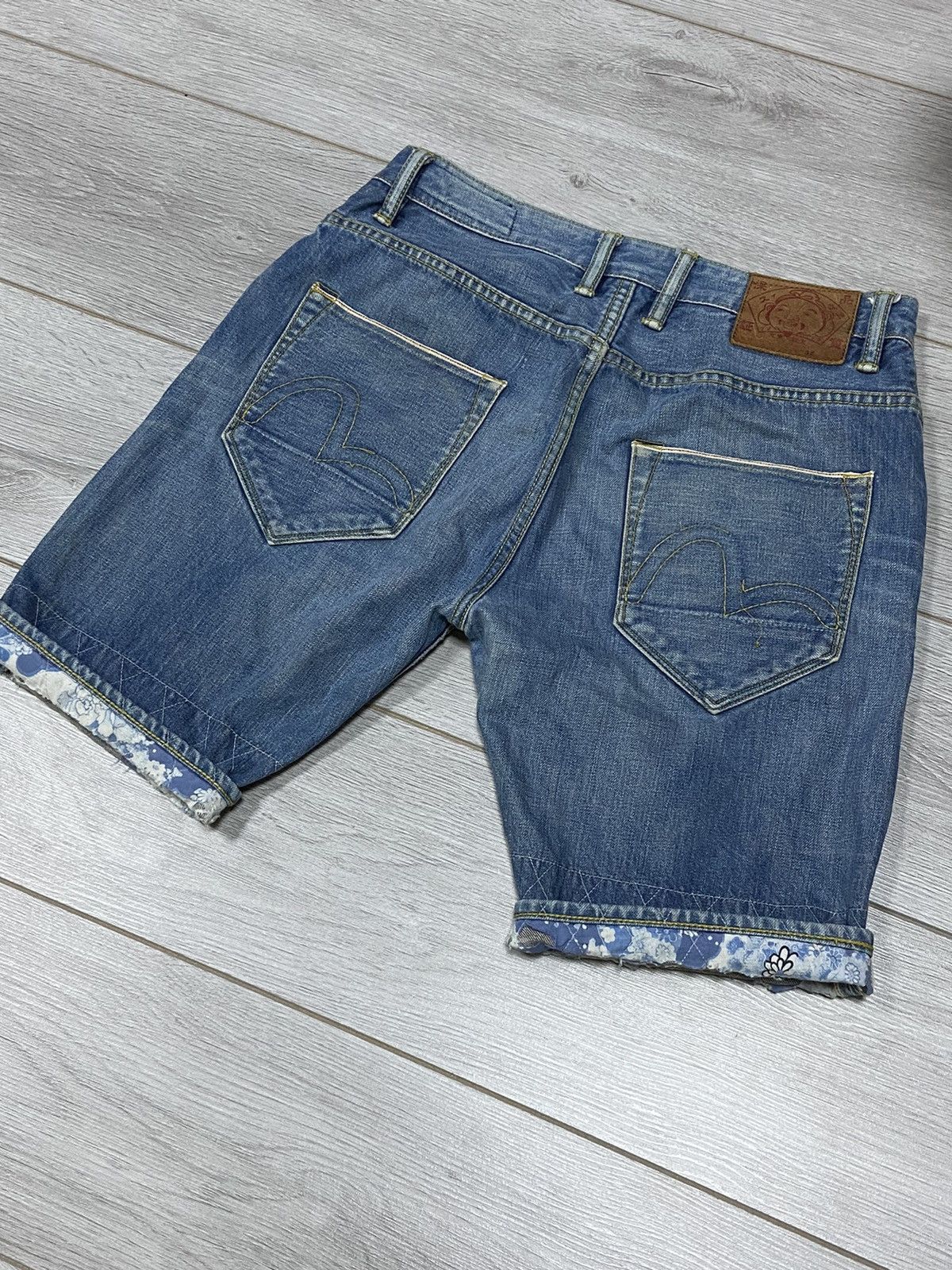 Evisu Evisu vintage seagull denim short jeans Size US 32 / EU 48 - 2 Thumbnail
