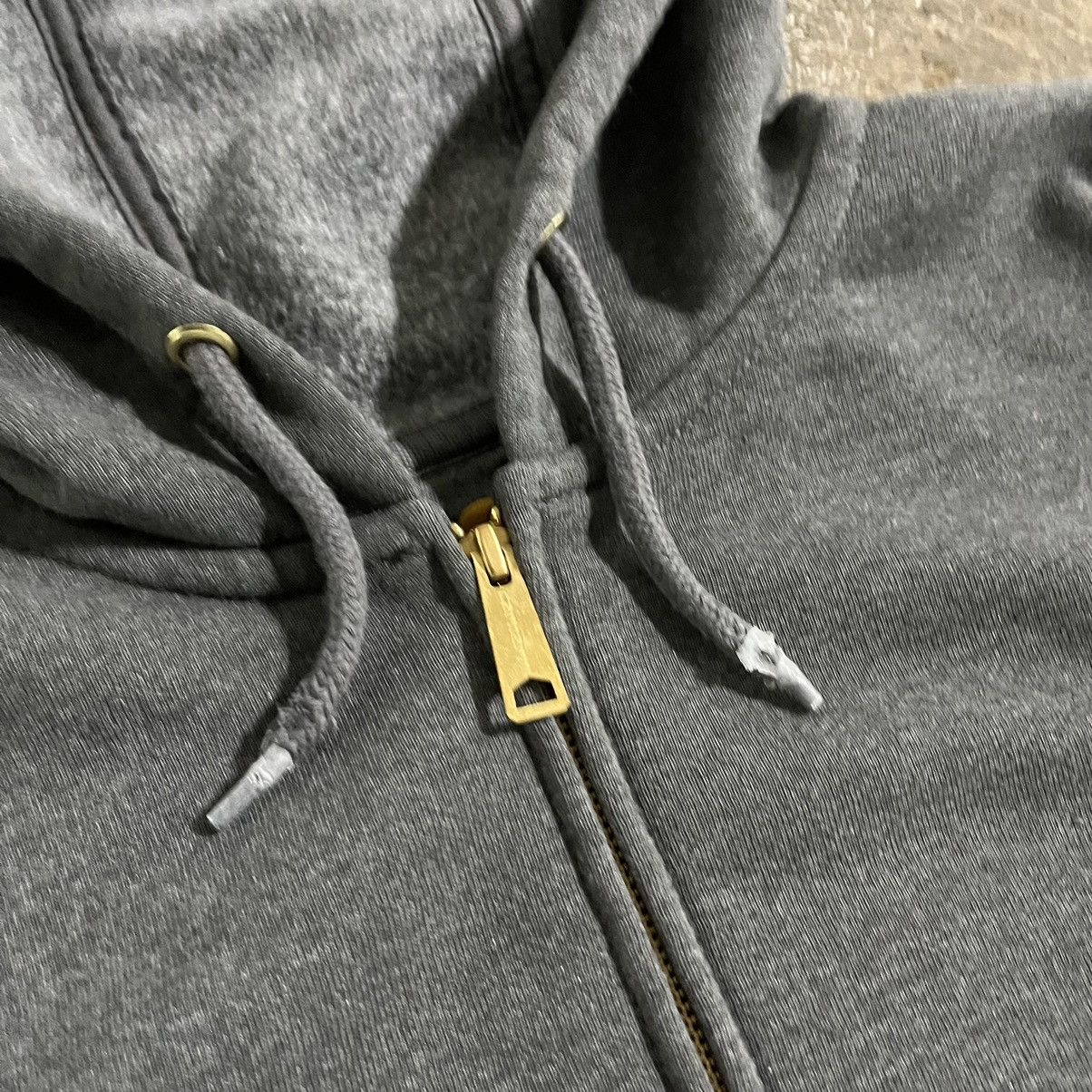 Carhartt × Vintage Crazy Vintage Y2K Carhartt Zip Up Hoodie Oversized Baggy Size US XXL / EU 58 / 5 - 5 Thumbnail