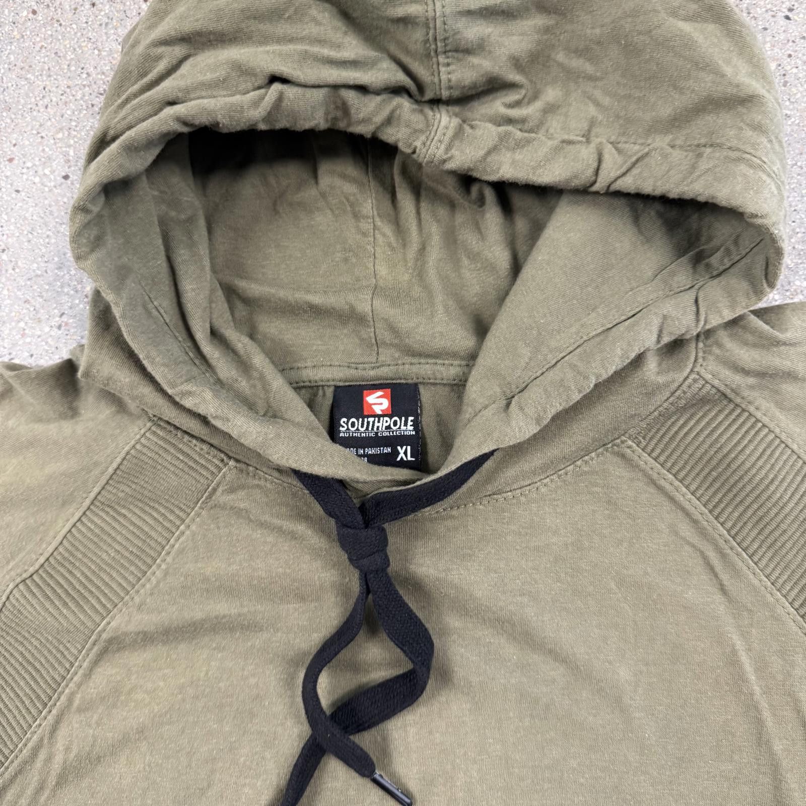 Southpole Southpole Men's Olive Green Short Sleeve Hoodie Shirt XL Size US XL / EU 56 / 4 - 2 Thumbnail