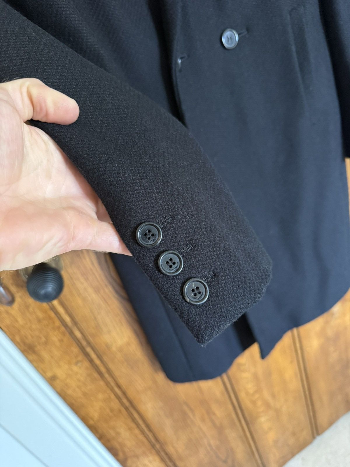 Saint Laurent Paris FW17 Saint Laurent Chesterfield black wool jacket coat Size US XS / EU 42 / 0 - 9 Thumbnail