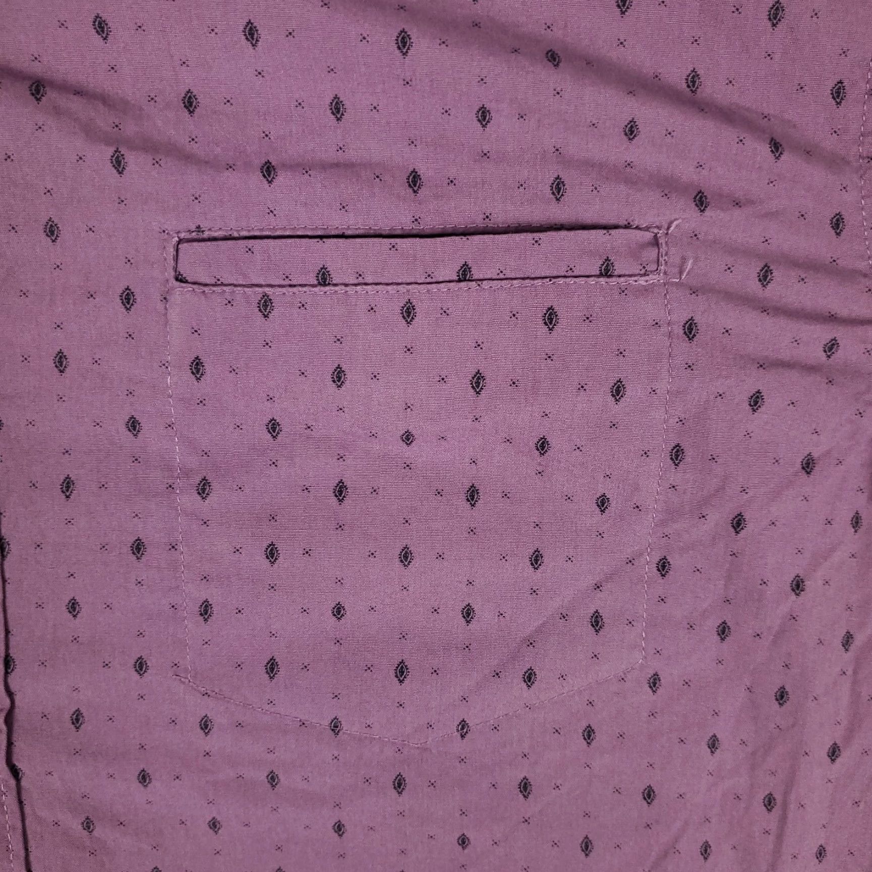 Vintage Level Ten Geometric Purple Button-Up Shirt Men's Long Sleeve Size L Casual All Seasons Size US L / EU 52-54 / 3 - 3 Thumbnail
