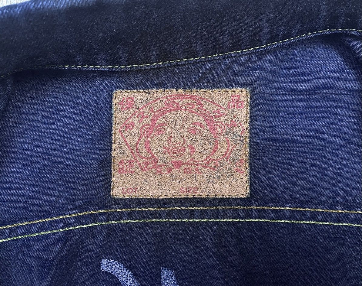 Evisu Evisu Maniacs Embroidered Logo Heritage Denim Jeans Jacket Size L / US 10 / IT 46 - 16 Thumbnail