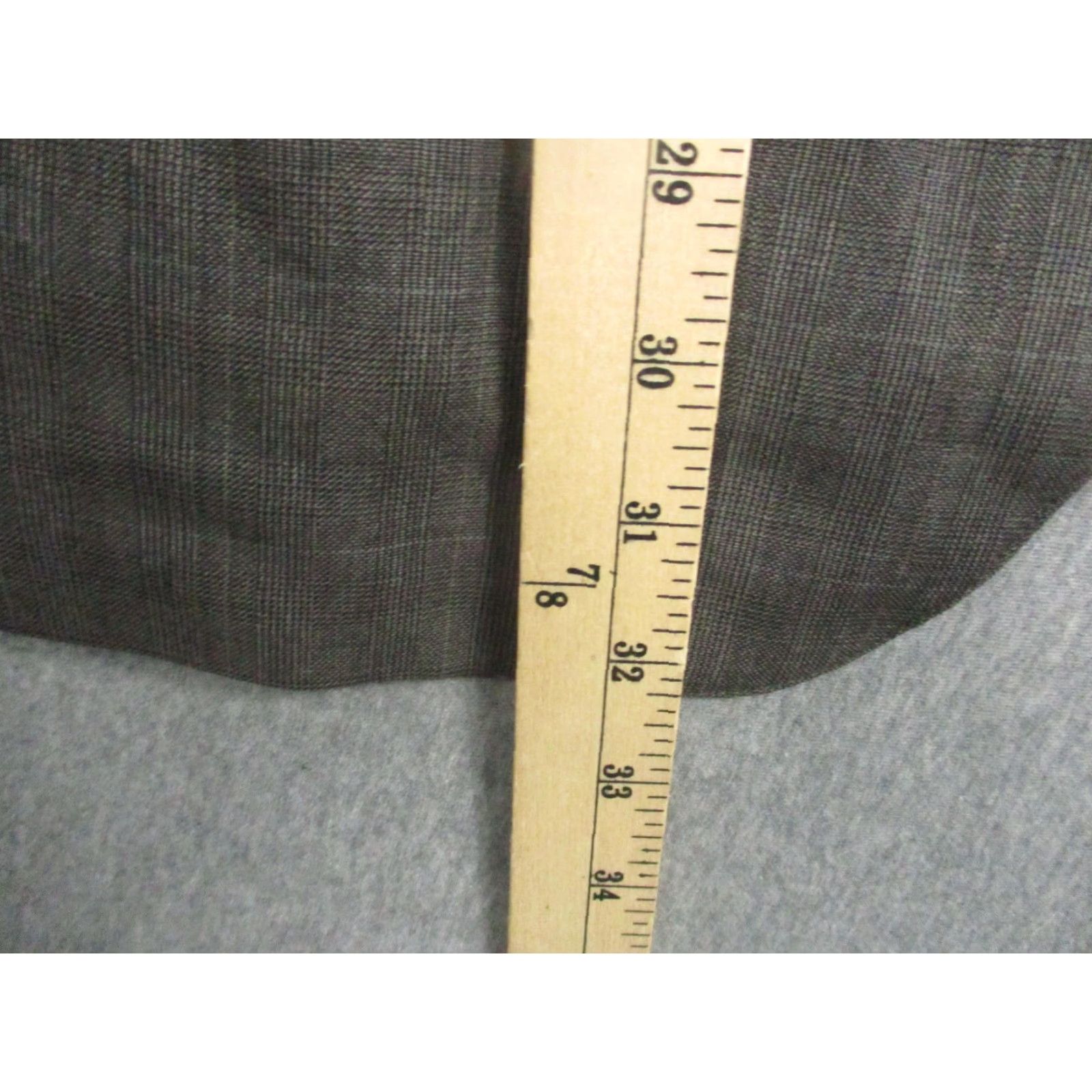 Brooks Brothers VINTAGE Brooks Brothers Sport Coat Two-Button Wool Gray Plaid 43R Men’s Regular Brown Notch Lapel Size 46R - 3 Thumbnail