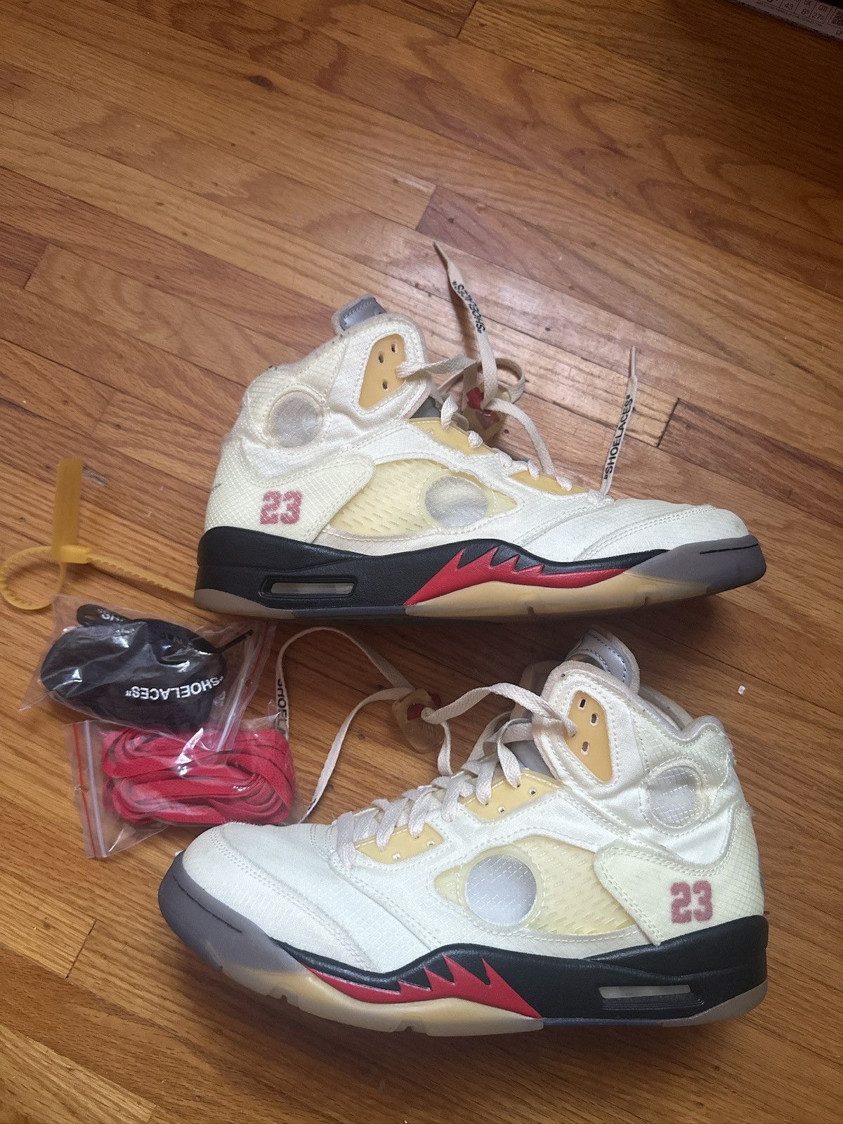 Nike Jordan 5 off white Size US 10 / EU 43 - 5 Thumbnail