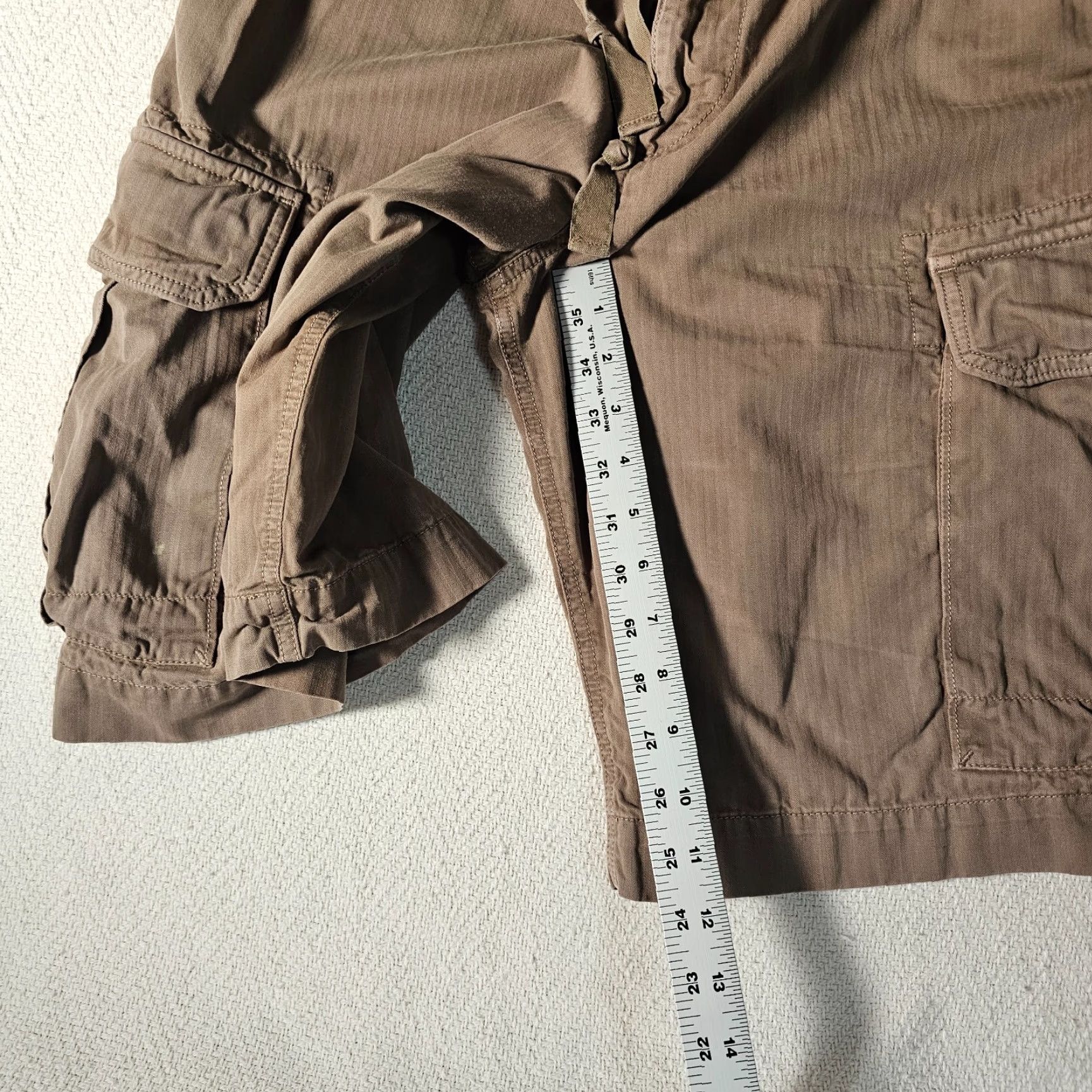 Banana Republic Banana Republic Shorts Cargo Relaxed Fit Men 33 Tan Stone Cotton Outdoor Casual Garment Dye Size US 33 - 6 Thumbnail