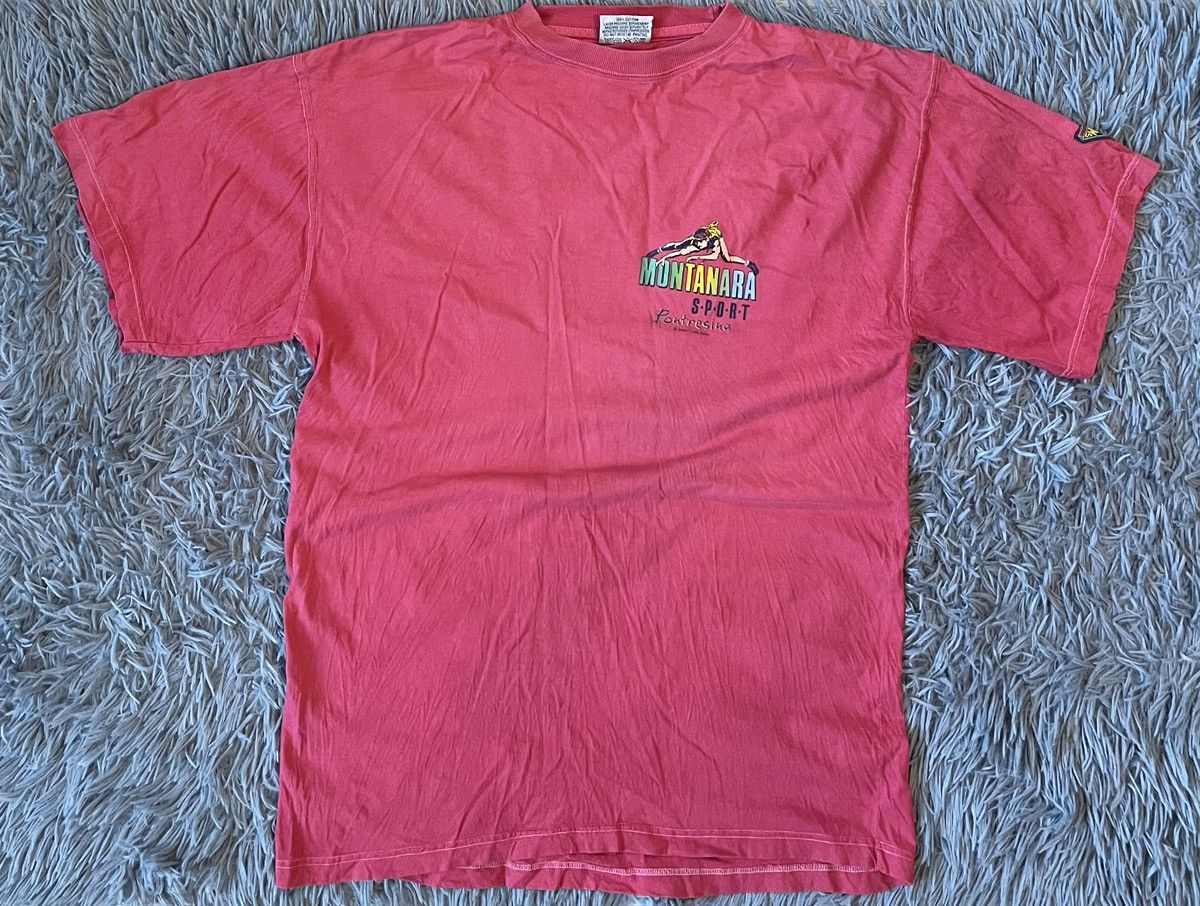 Vintage 🕷️ 🧗‍♀️ Sweet Line Gang 90s vintage climbing Montanara t-shirt Size US XL / EU 56 / 4 - 3 Thumbnail