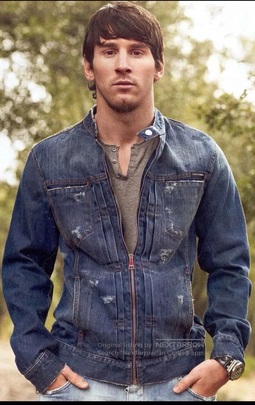 Dolce & Gabbana Dolce & Gabbana Messi Men's Denim Jacket. Size US M / EU 48-50 / 2 - 1 Thumbnail