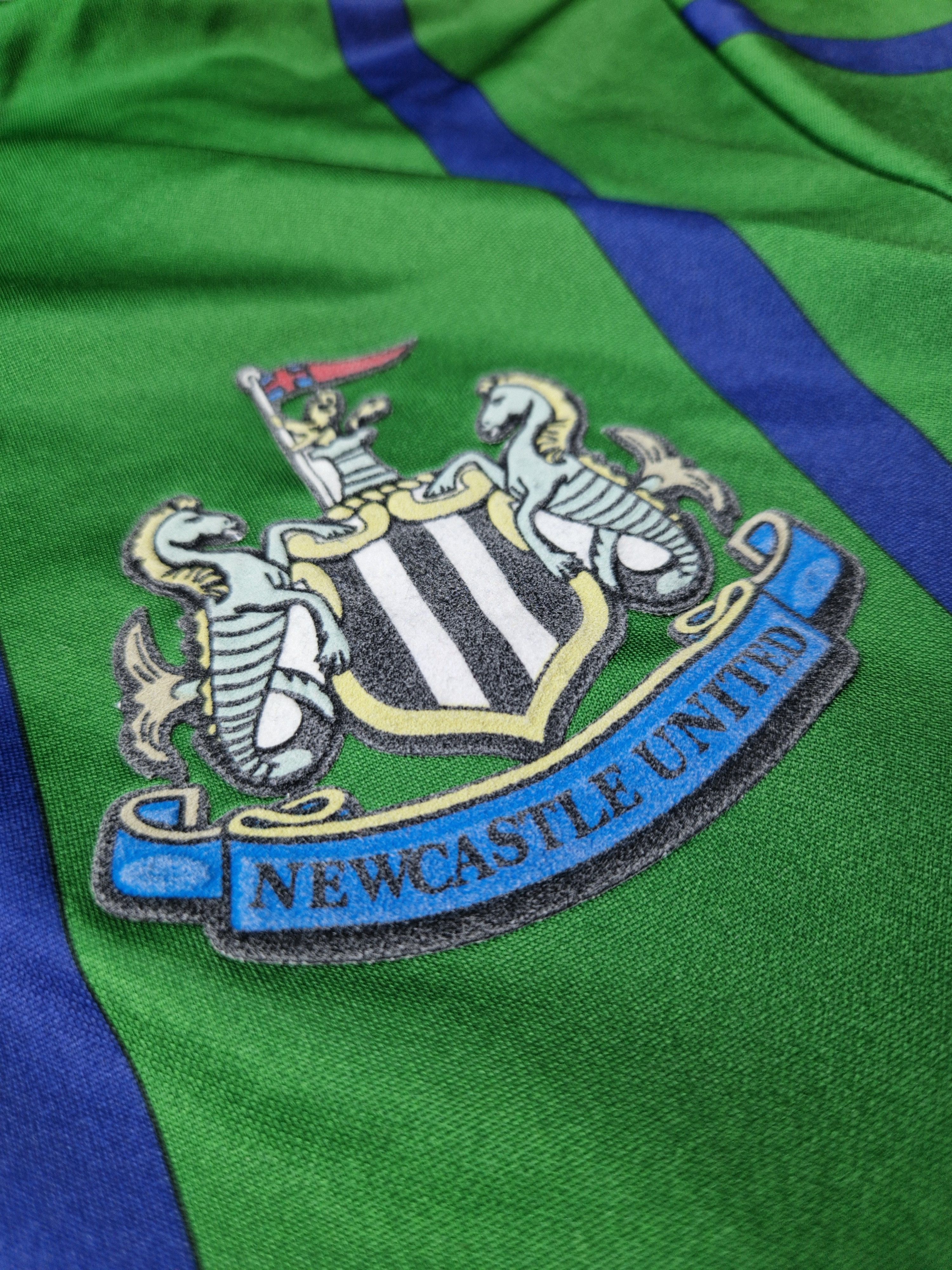 Asics Newcastle United 1993 Away Shirt Score Draw Retro Size US M / EU 48-50 / 2 - 7 Thumbnail