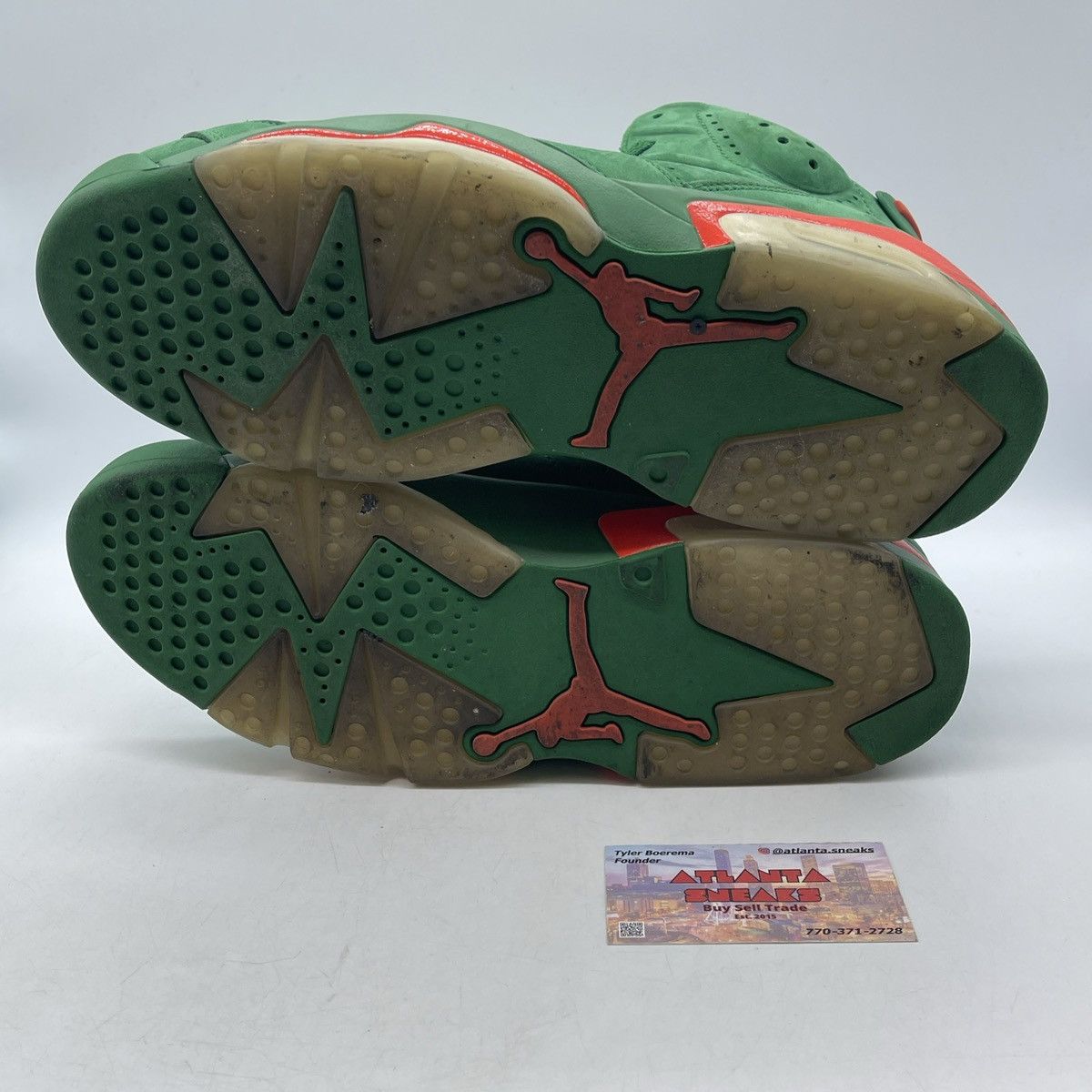 Jordan Brand Air Jordan 6 green suede Gatorade Size US 11.5 / EU 44-45 - 7 Thumbnail