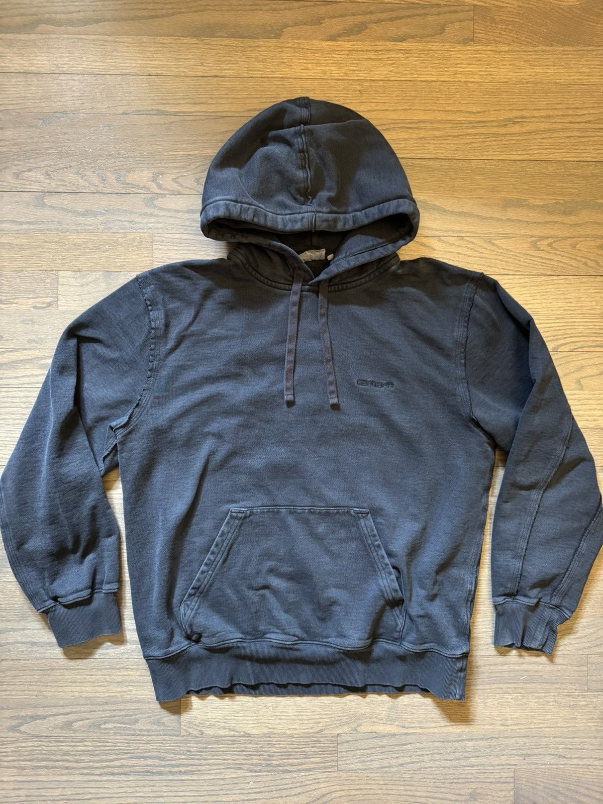 Carhartt Wip Carhartt WIP Faded Black Pullover Hoodie Size US M / EU 48-50 / 2 - 1 Thumbnail