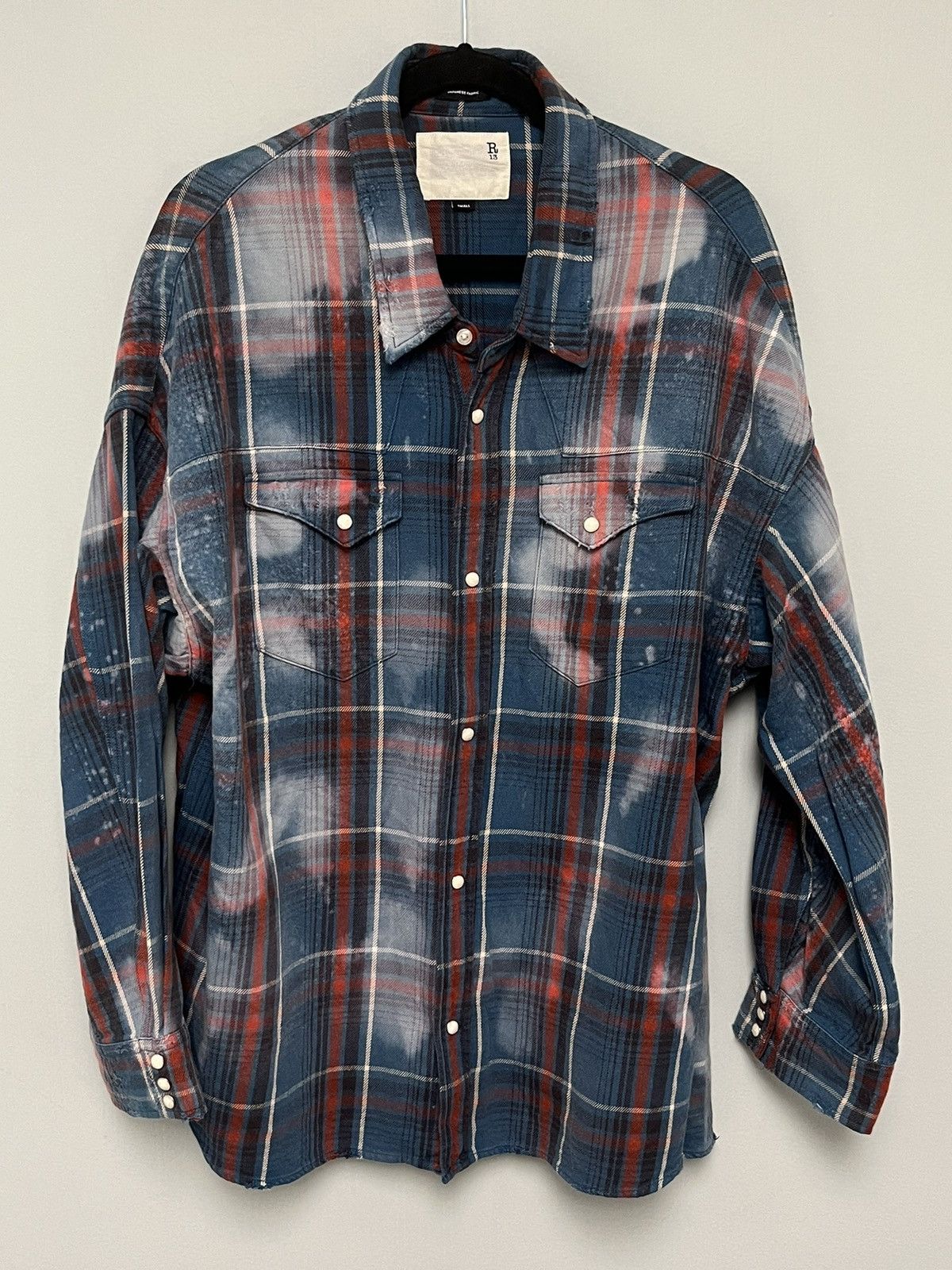 R13 Bleached oversized cowboy shirt. Small Size S / US 4 / IT 40 - 16 Thumbnail