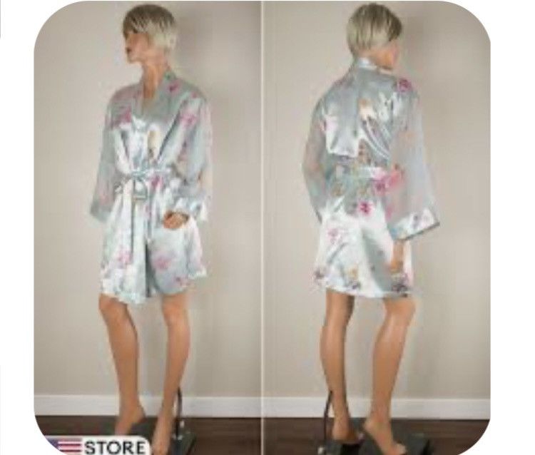 Oscar De La Renta Vintage Oscar de la Renta Garden Party Floral Robe Size XL / US 12-14 / IT 48-50 - 8 Thumbnail