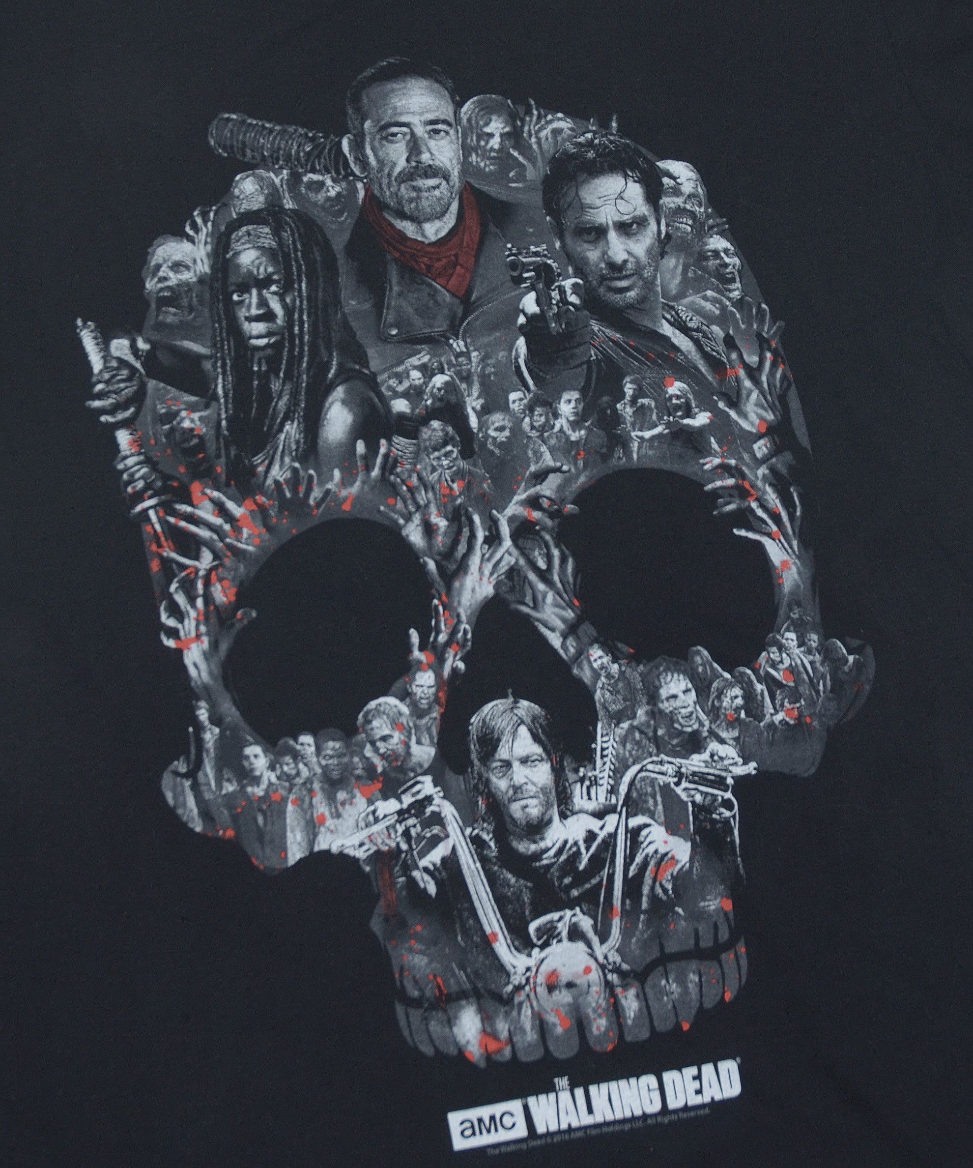 Gildan Official Merch Movie The Walking Dead T-shirt 2016 Skull Size US L / EU 52-54 / 3 - 4 Thumbnail
