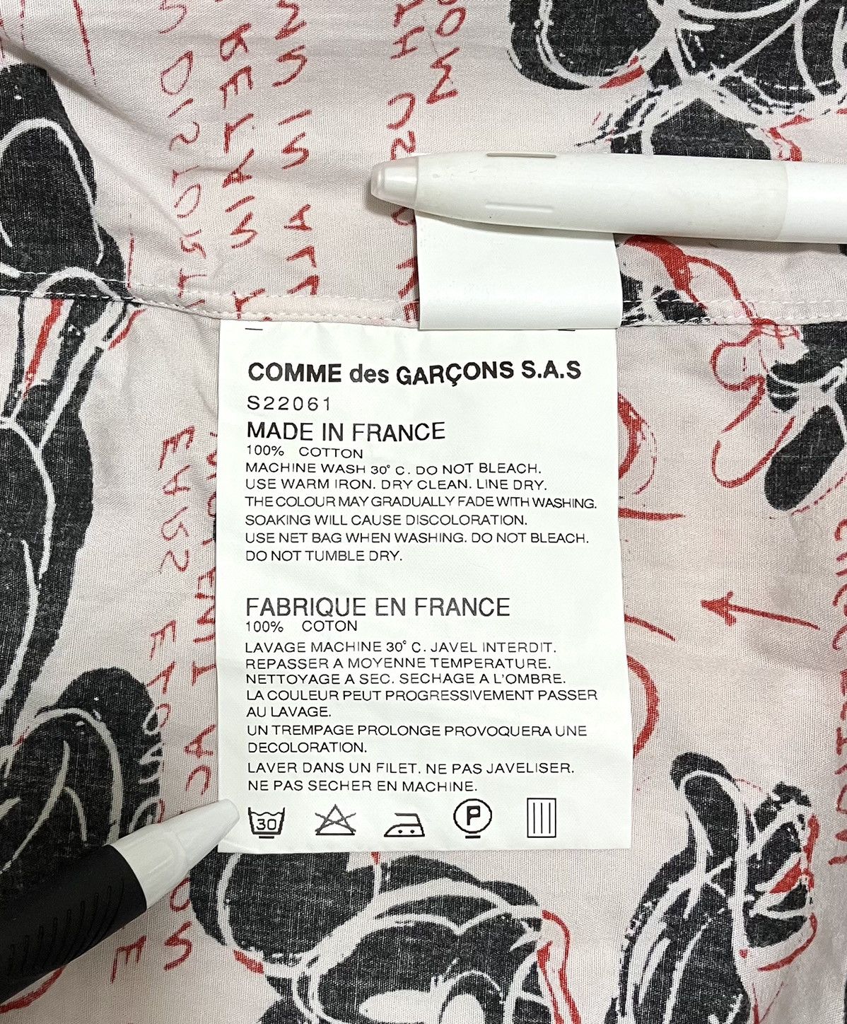 Comme des Garcons × Comme des Garcons SHIRT COMME des GARCONS Disney Mickey Button Shirt Size US XS / EU 42 / 0 - 6 Thumbnail