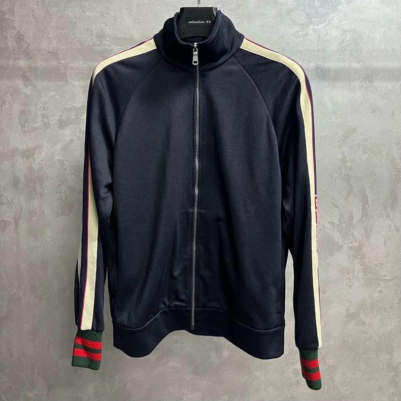 Gucci Gucci Black Striped Zip Jacket Size S- DMC Size US S / EU 44-46 / 1 - 1 Thumbnail