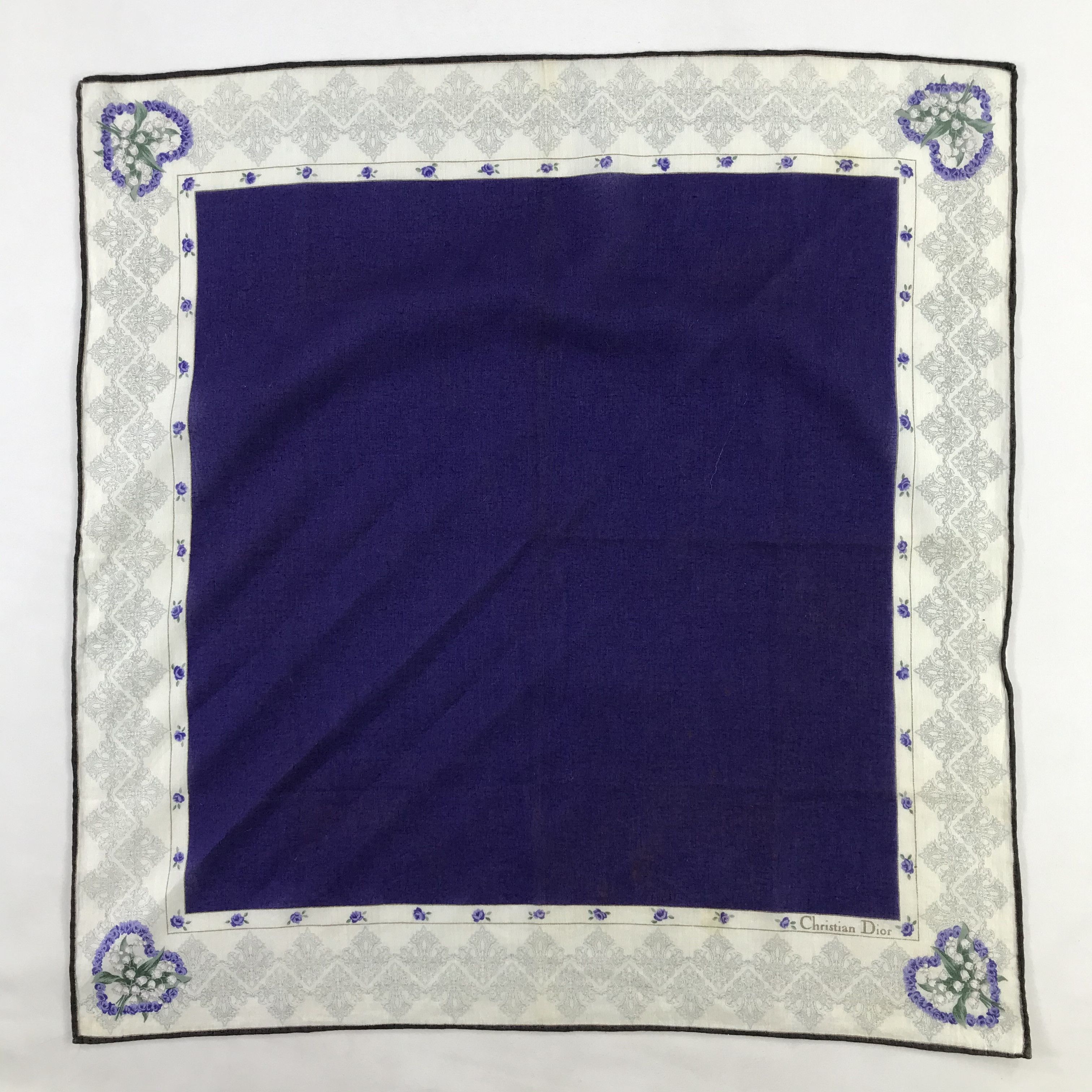 Christian Dior Monsieur × Vintage Christian Dior Bandana / Handkerchief / Neckerchief - S1077 Size ONE SIZE - 1 Thumbnail