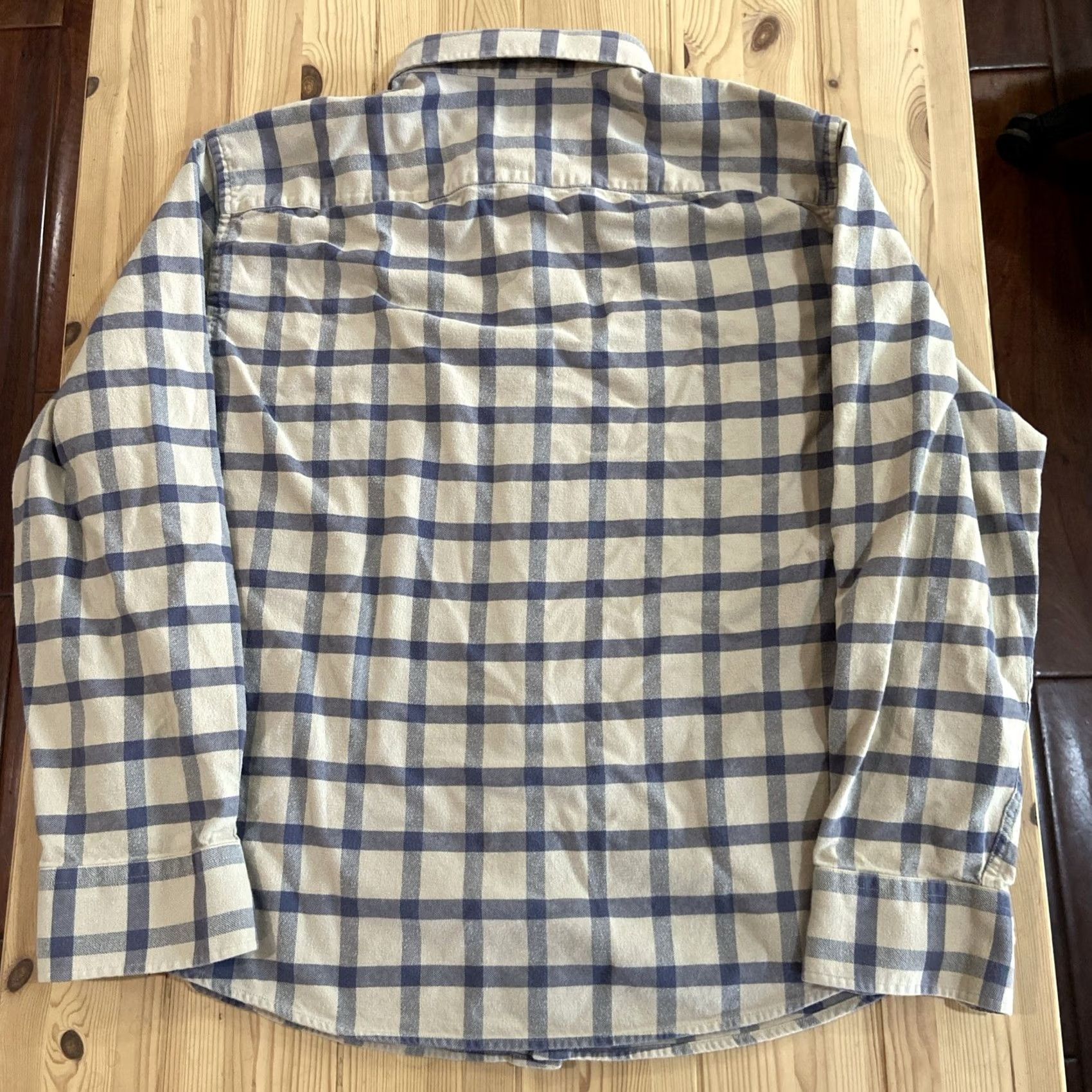 UNTUCKit UNTUCKit Shirt Mens 2XL Plaid Beige Flannel Long Sleeve Button Up Size US XXL / EU 58 / 5 - 5 Thumbnail