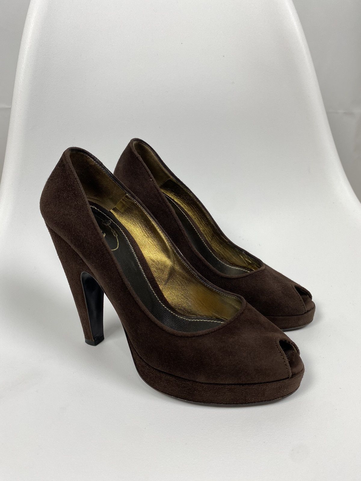 Prada Prada Suede Heels size 36 Size US 6 / IT 36 - 1 Thumbnail