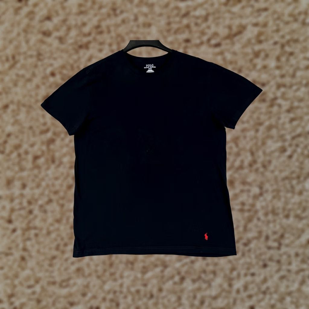 Ralph Lauren Polo Ralph Lauren Shirt Mens Medium Black Pony Short Sleeve Crew Neck All Cotton Size US M / EU 48-50 / 2 - 1 Thumbnail