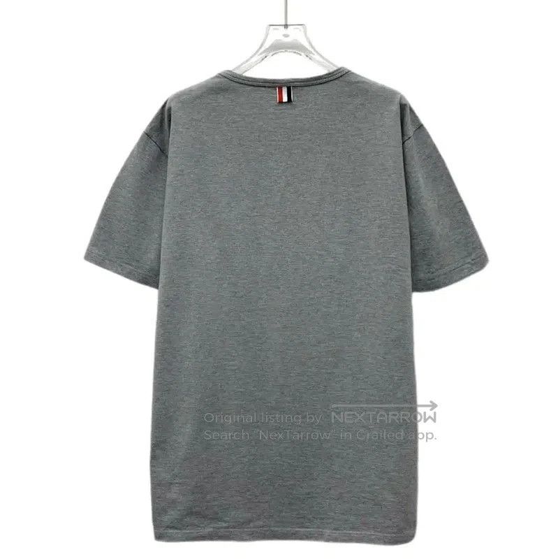 Thom Browne Thom Browne Gray Cotton T-Shirt for Men . Size US XL / EU 56 / 4 - 2 Thumbnail