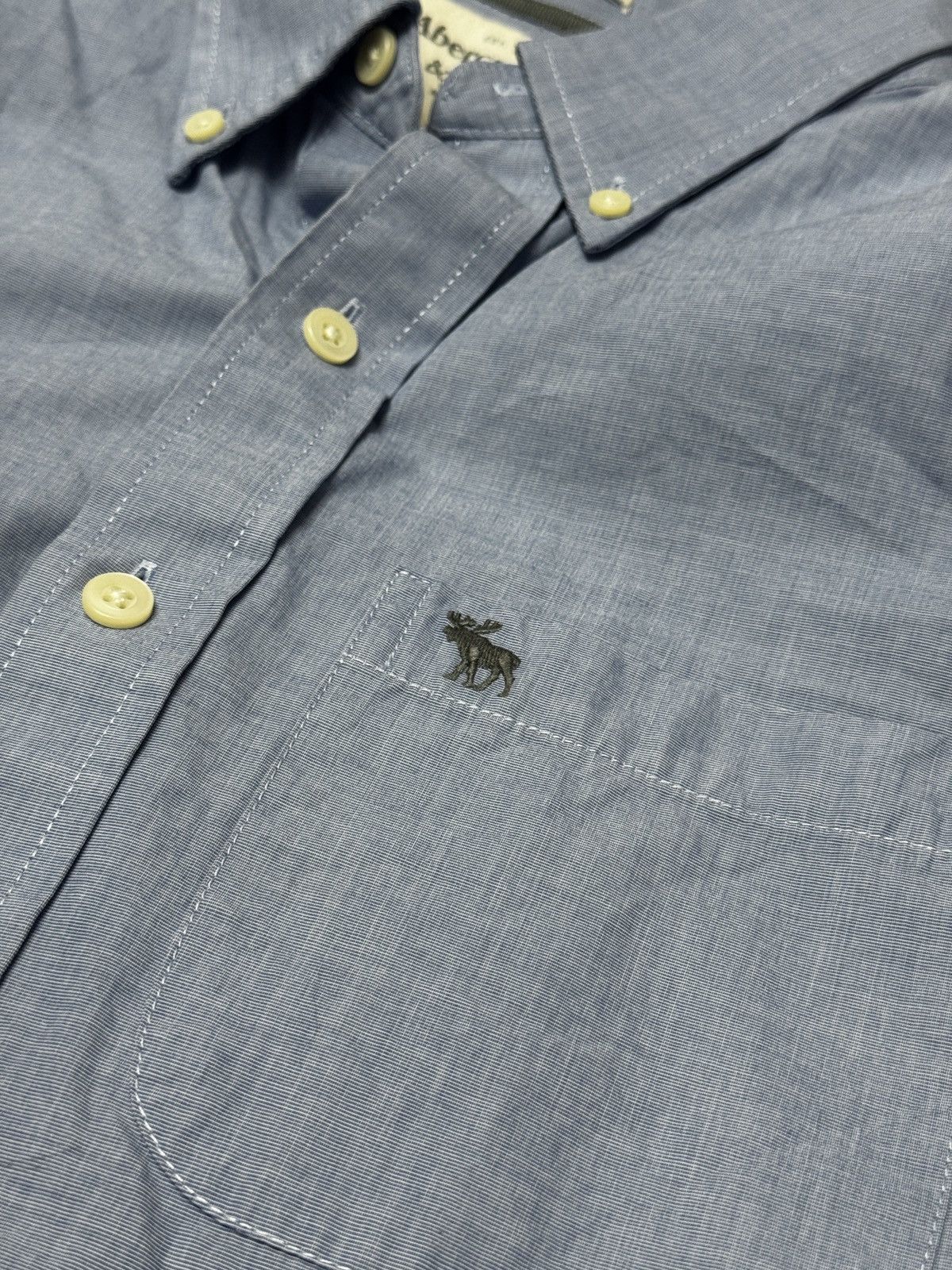 Abercrombie & Fitch Abercrombie blue cotton shirt M – classic fit Size US M / EU 48-50 / 2 - 3 Thumbnail