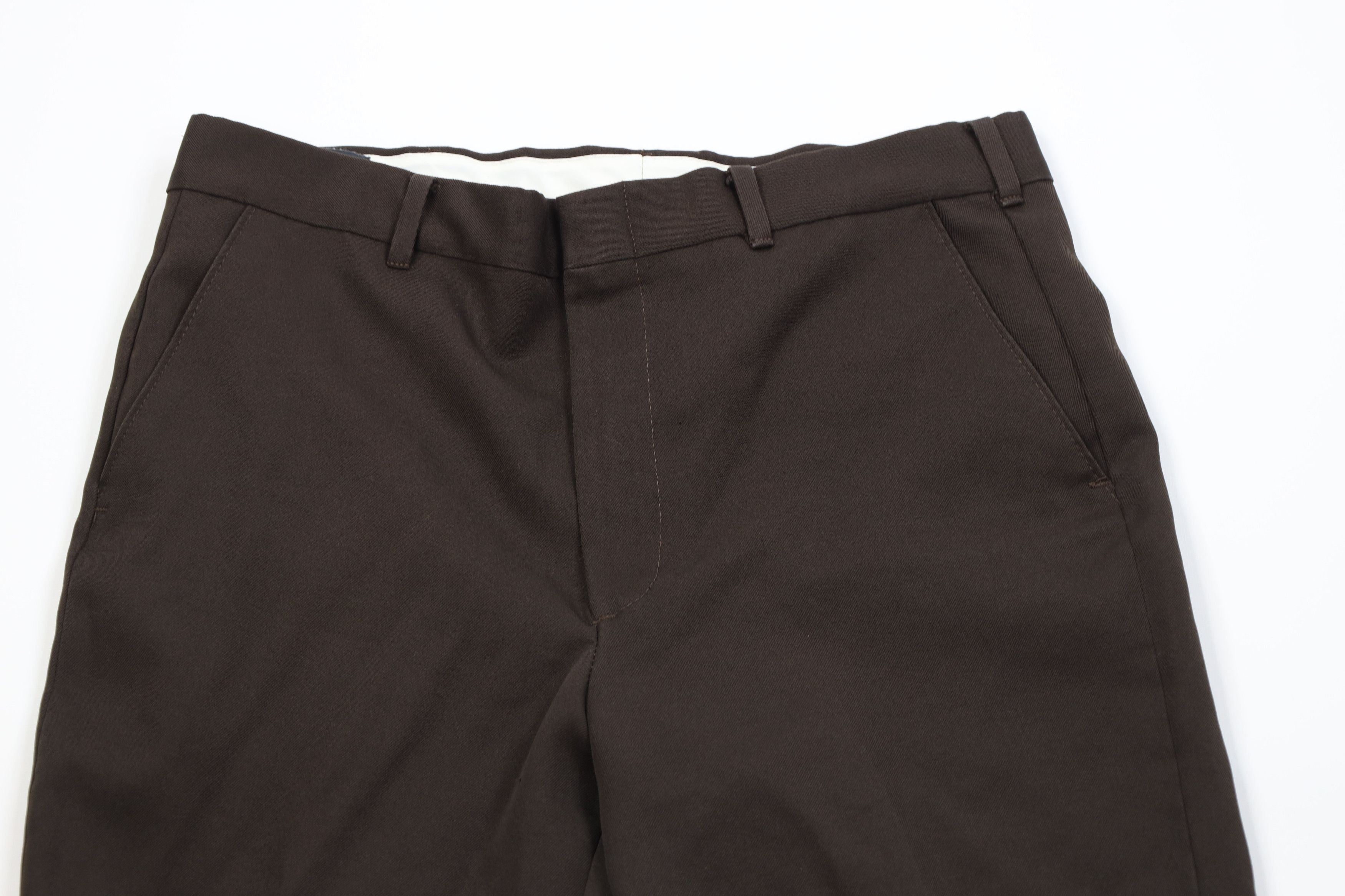 Vintage Vintage 70s Streetwear Flared Wide Leg Chino Pants Brown USA Size US 34 / EU 50 - 2 Thumbnail