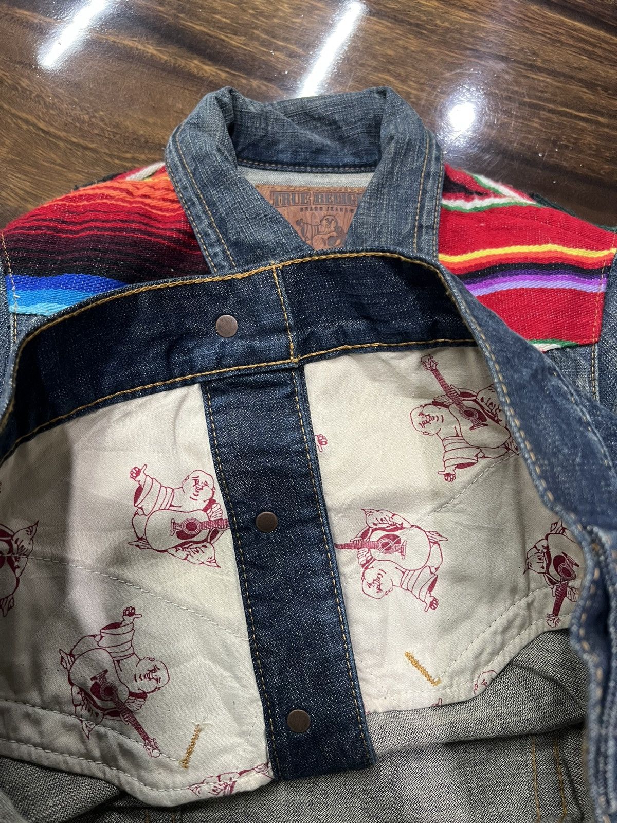 True Religion True Religion Multicolor Johnny Baja Western Denim Jacket Size US S / EU 44-46 / 1 - 5 Thumbnail