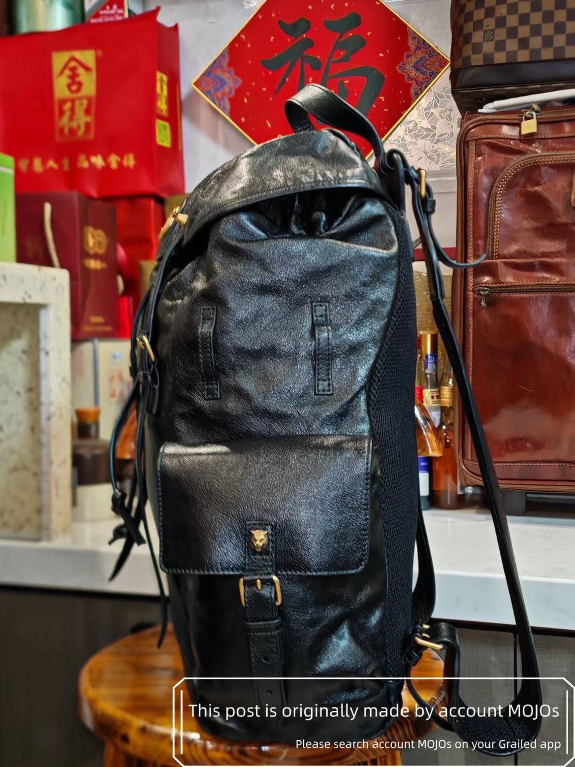 Gucci Gucci Marmont Leather Runway Logo Backpack mojos117 Size ONE SIZE - 6 Thumbnail