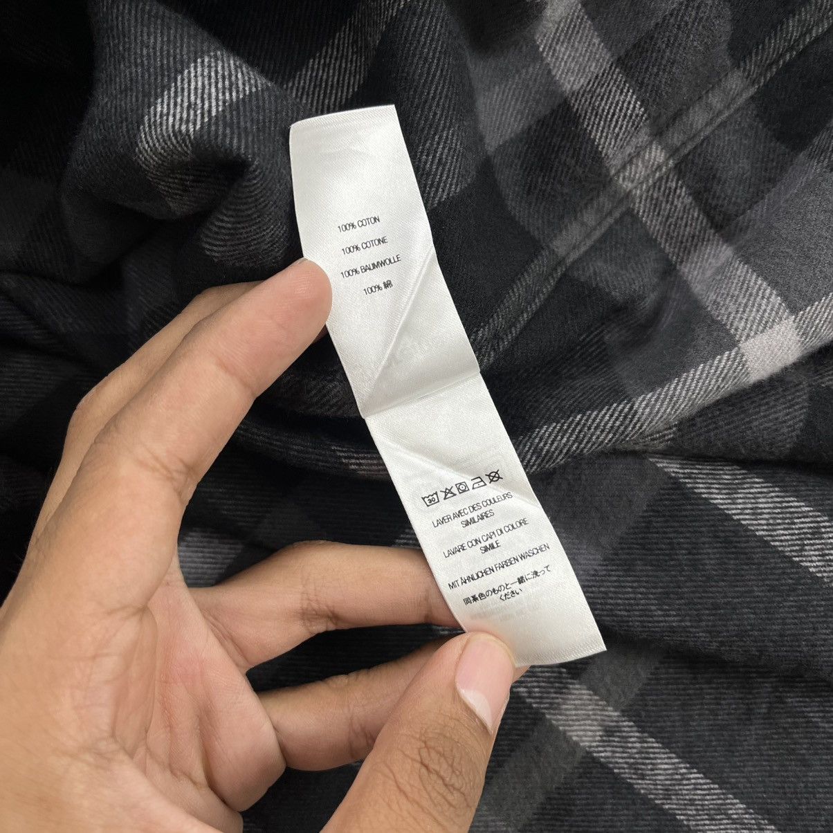 Supreme FW23 Supreme Plaid Black/Grey Flannel Shirt Size US S / EU 44-46 / 1 - 9 Thumbnail